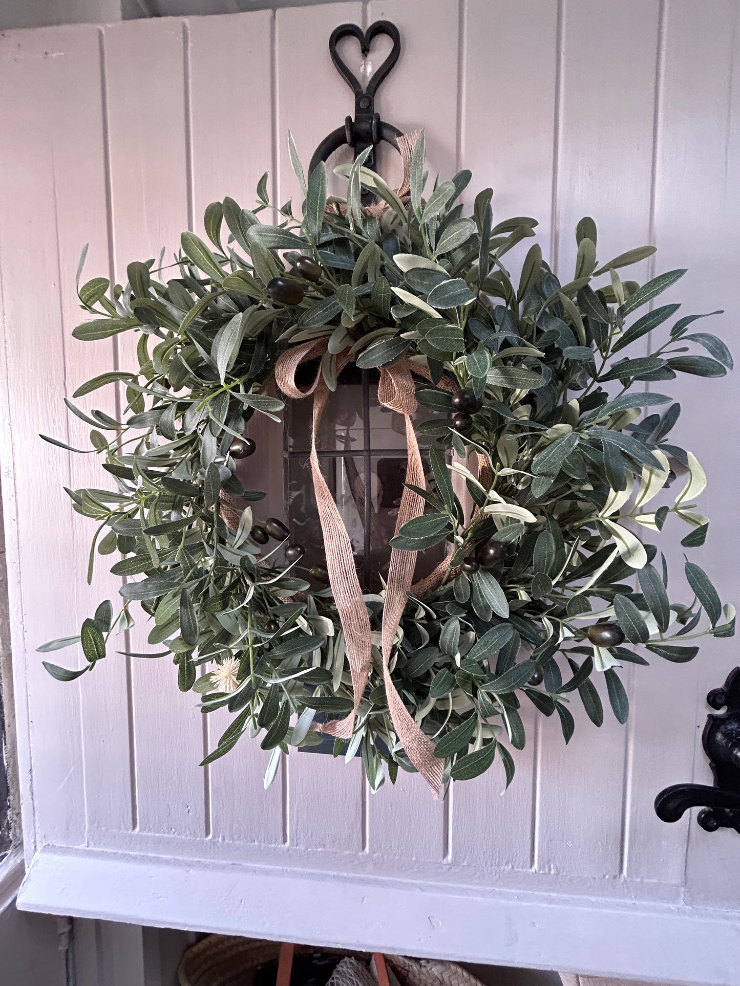Olive stem faux wreath (FREE P&P)