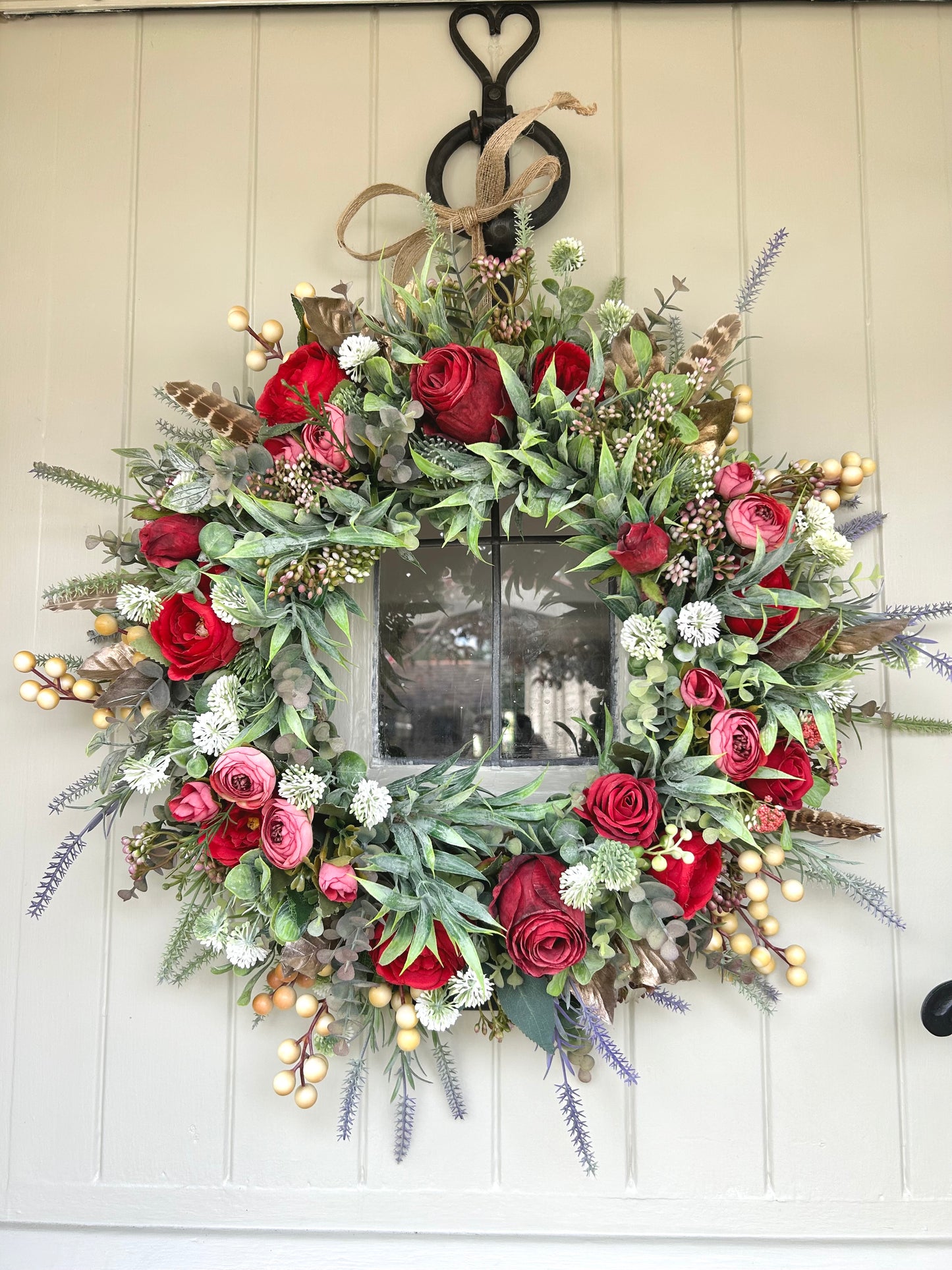 “DARCEY” artificial wreath (FREE P&P)