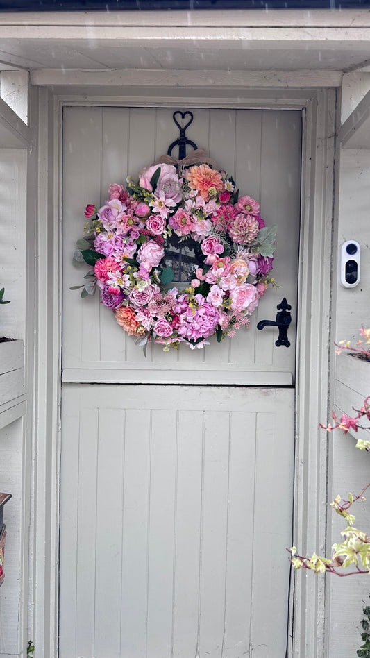 “FLOSSIE” limited quantities available artificial wreath (FREE P&P