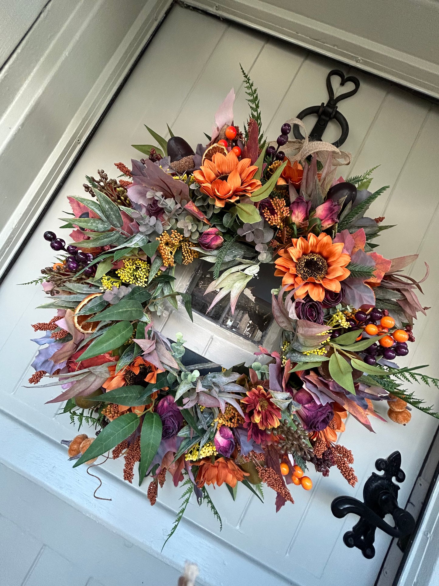 “AUTUMN FALLS” artificial wreath (FREE P&P)