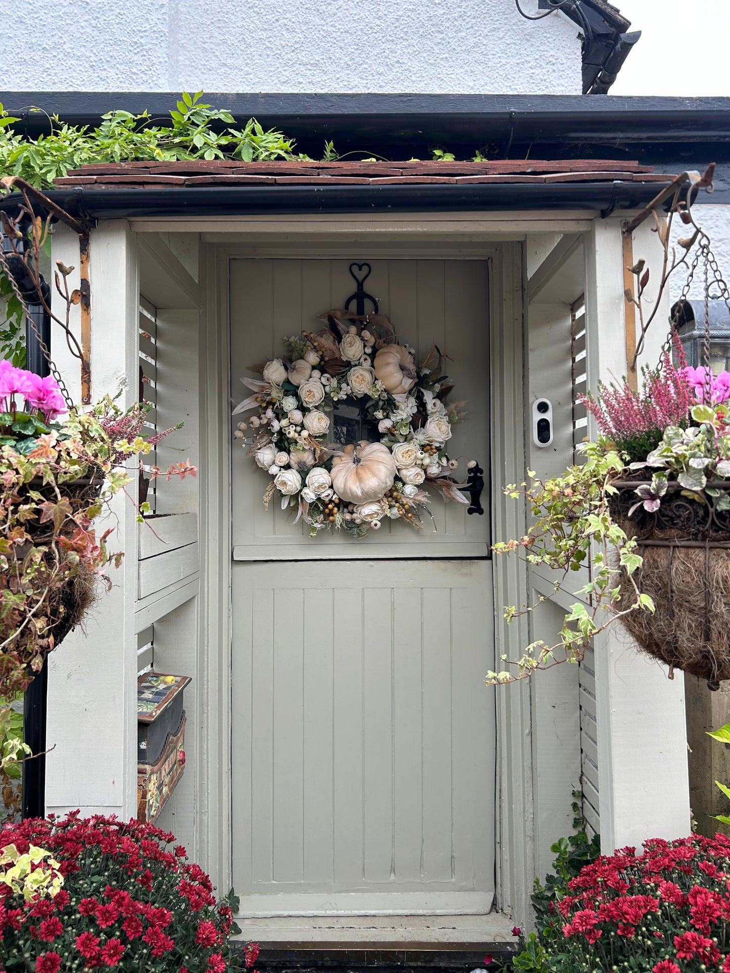 “BARLEY” Autumn ready to post artificial wreath (FREE P&P)