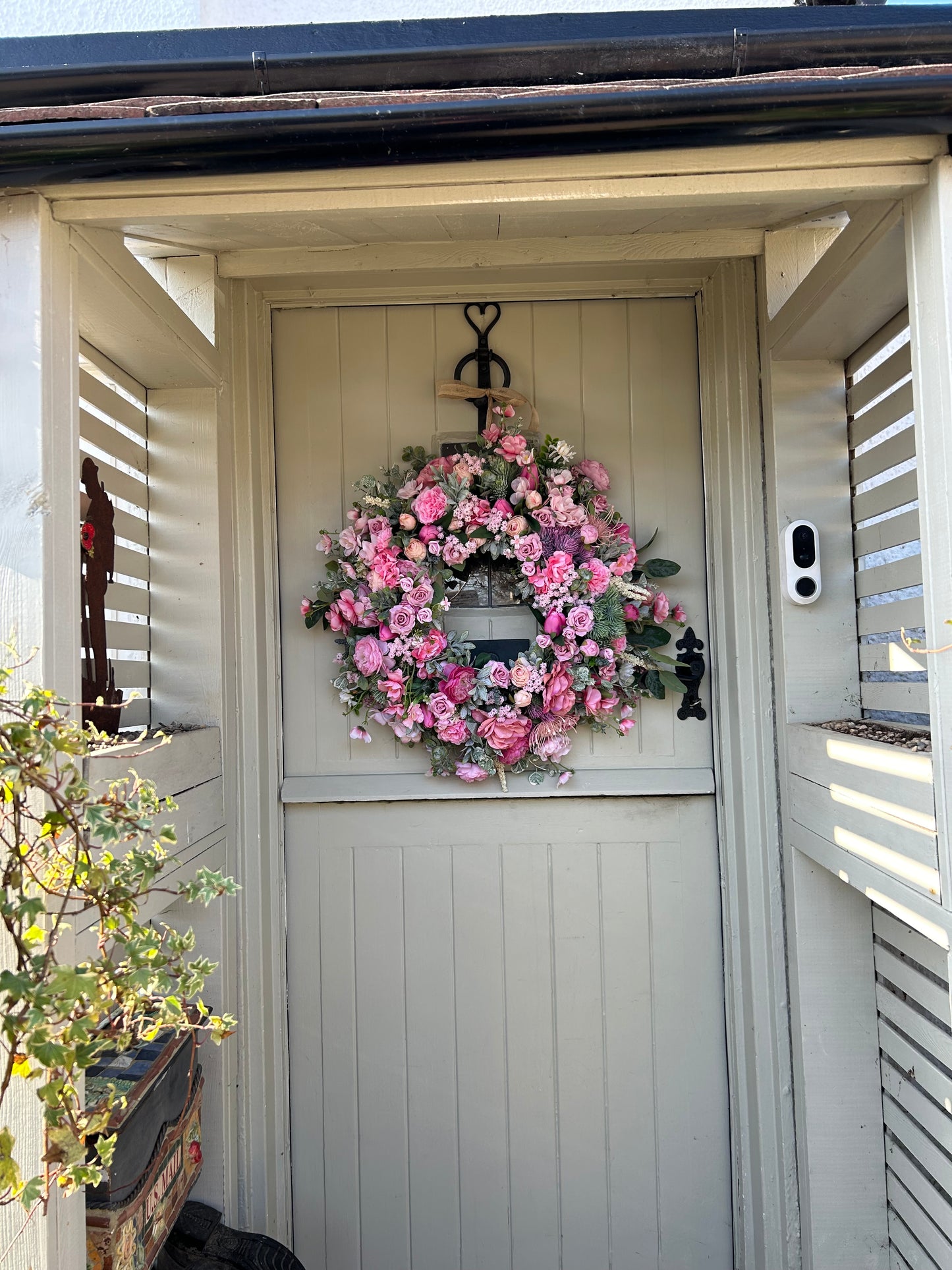 “LILLIE” spring summer wreath (FREE P&P)