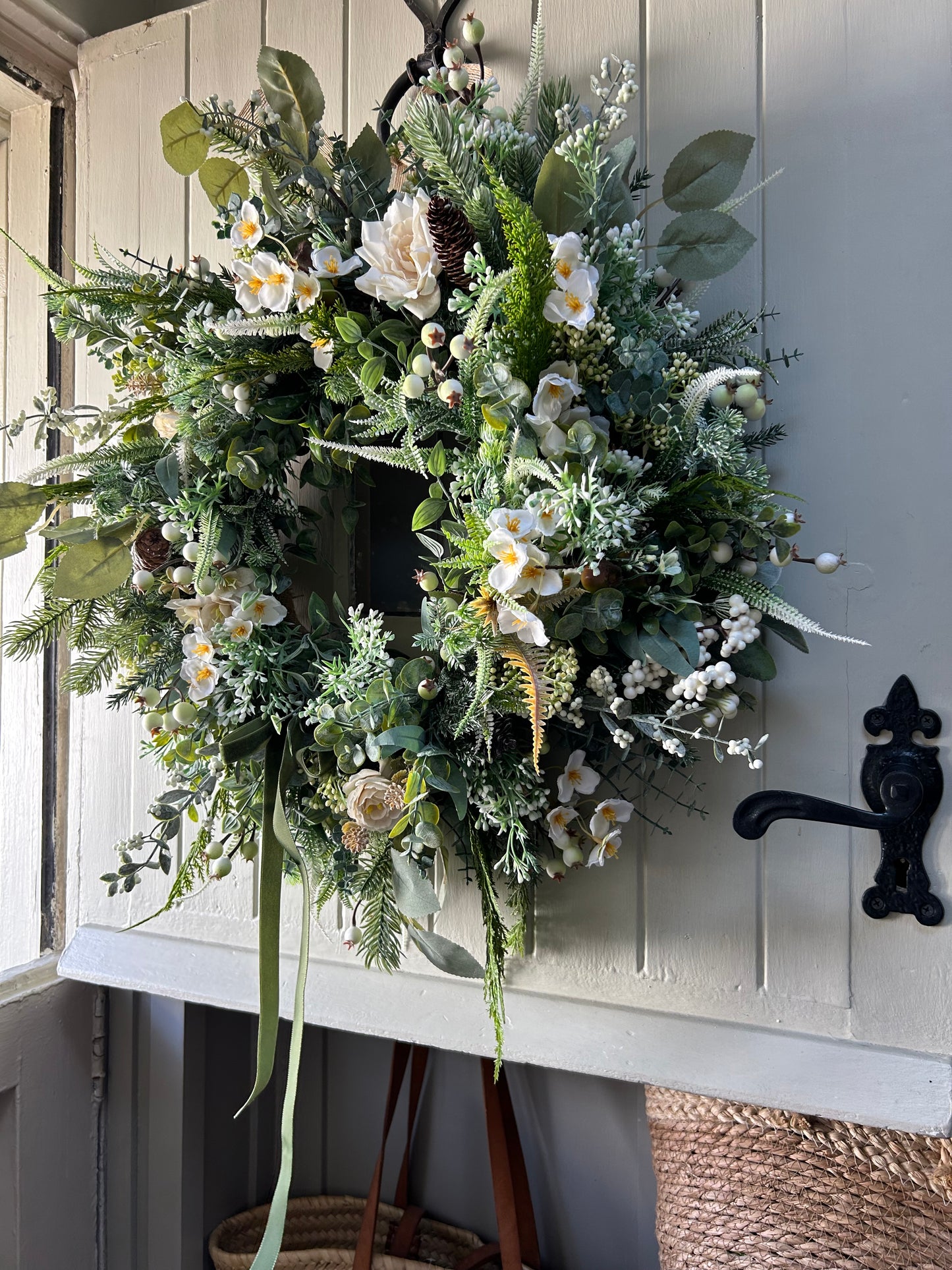 “ARABELLA” winter artificial wreath (FREE P&P)