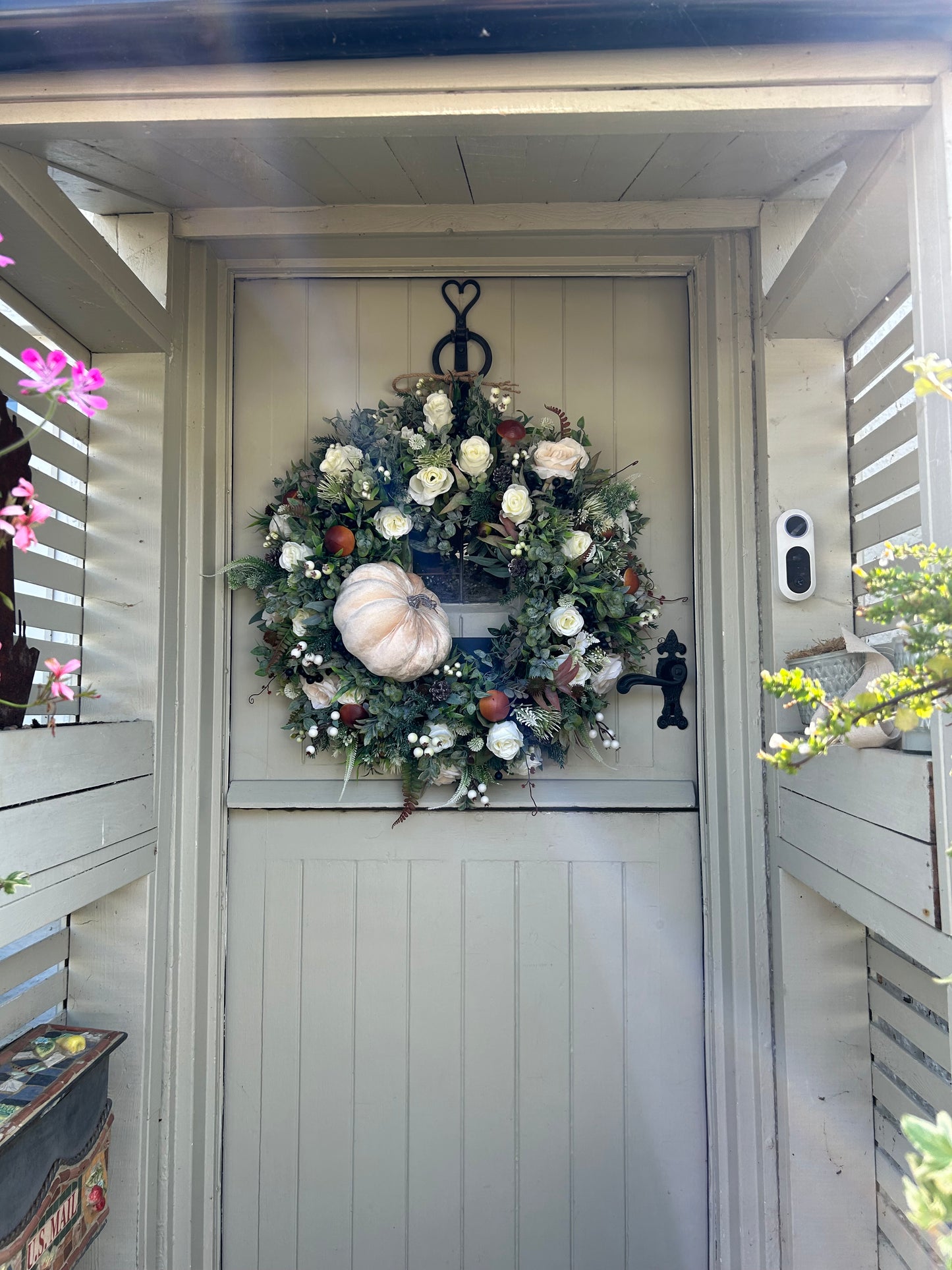 “ASHLEY” winter ARTIFICIAL wreath (FREE P&P)