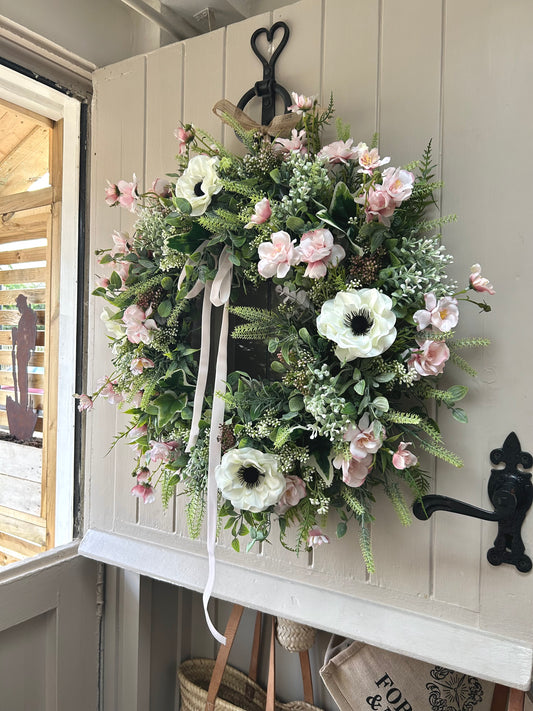 “CHLOE” spring/ summer faux wreath (FREE P&P