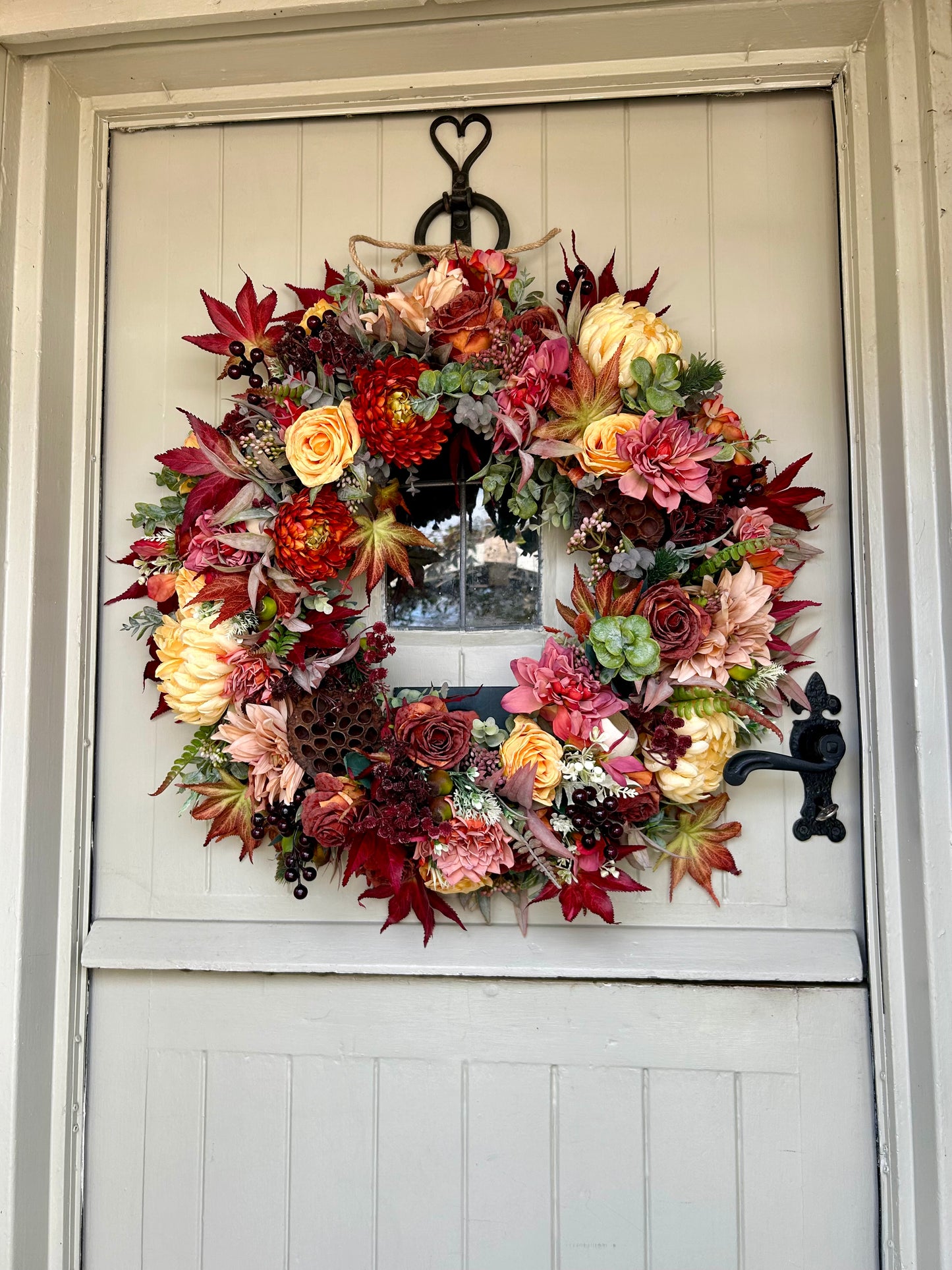 “JENNY” autumn artificial wreath (FREE P&P)