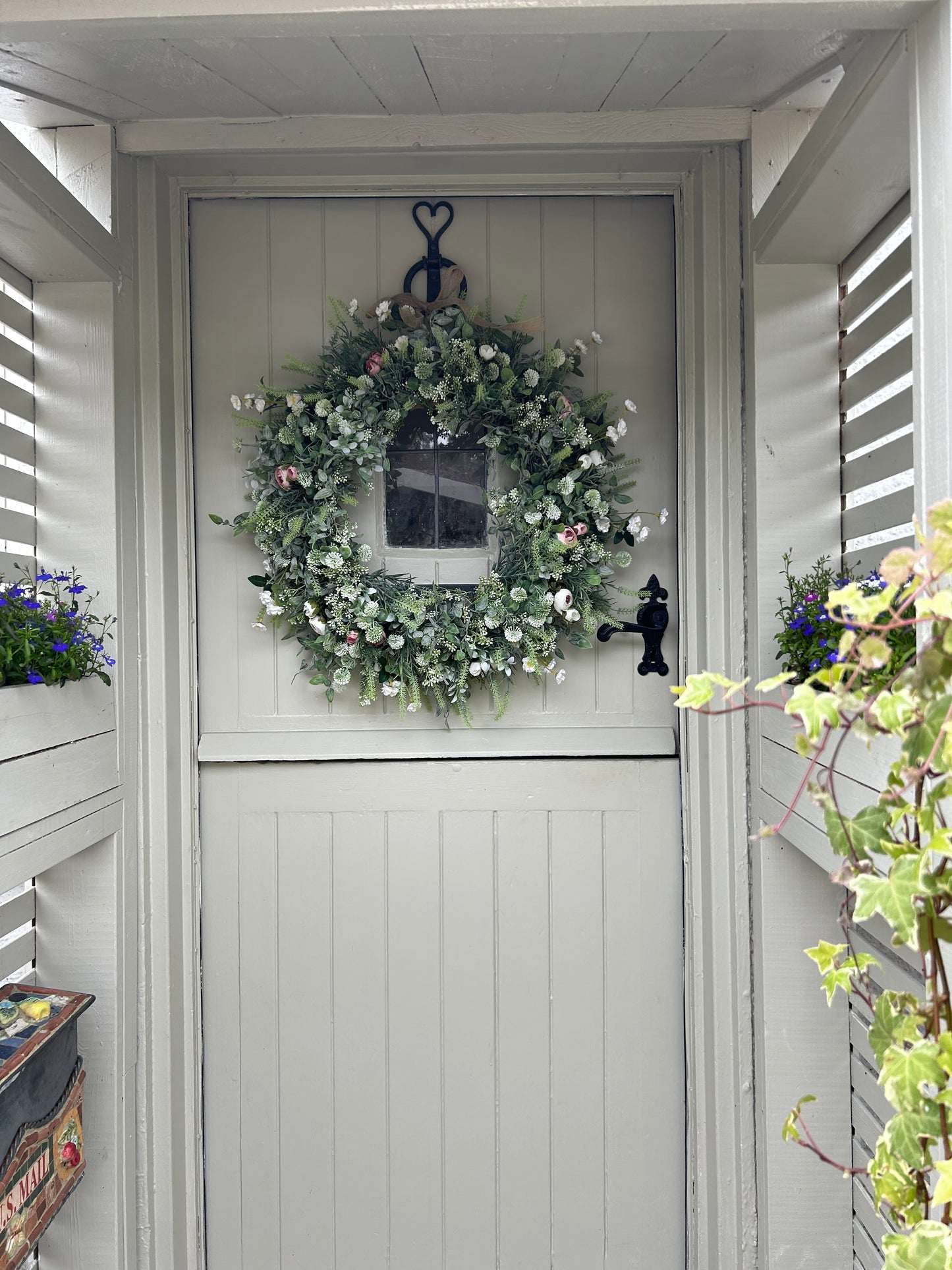 “MARGOT” spring/ summer wreath (FREE P&P)