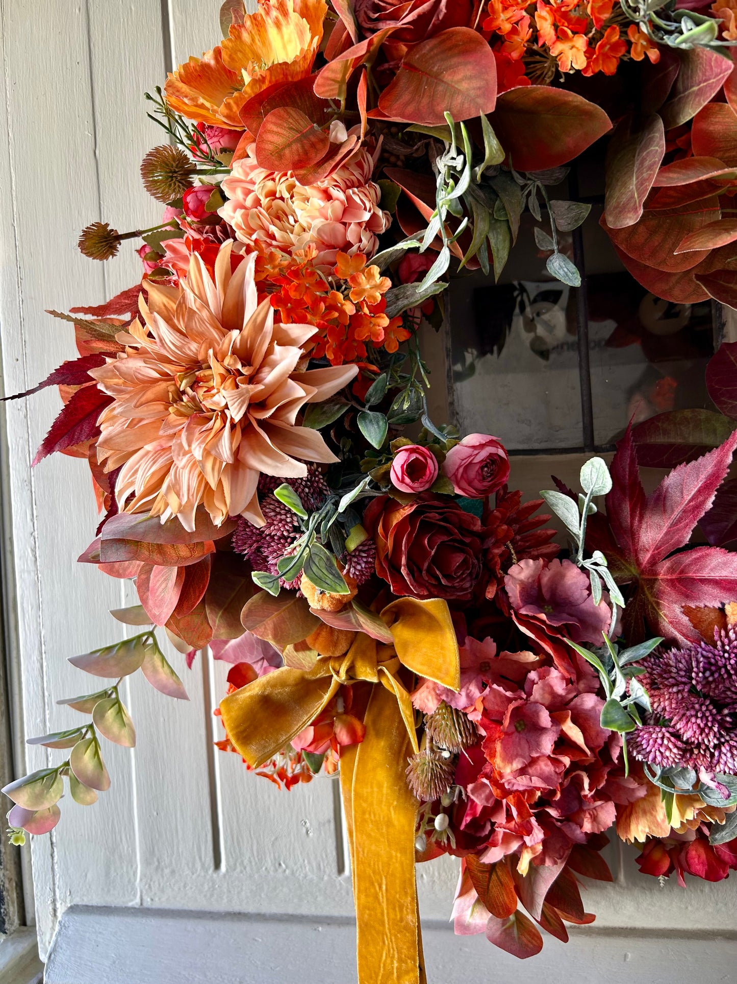 Autumn blush Winter artificial wreath (FREE P&P)