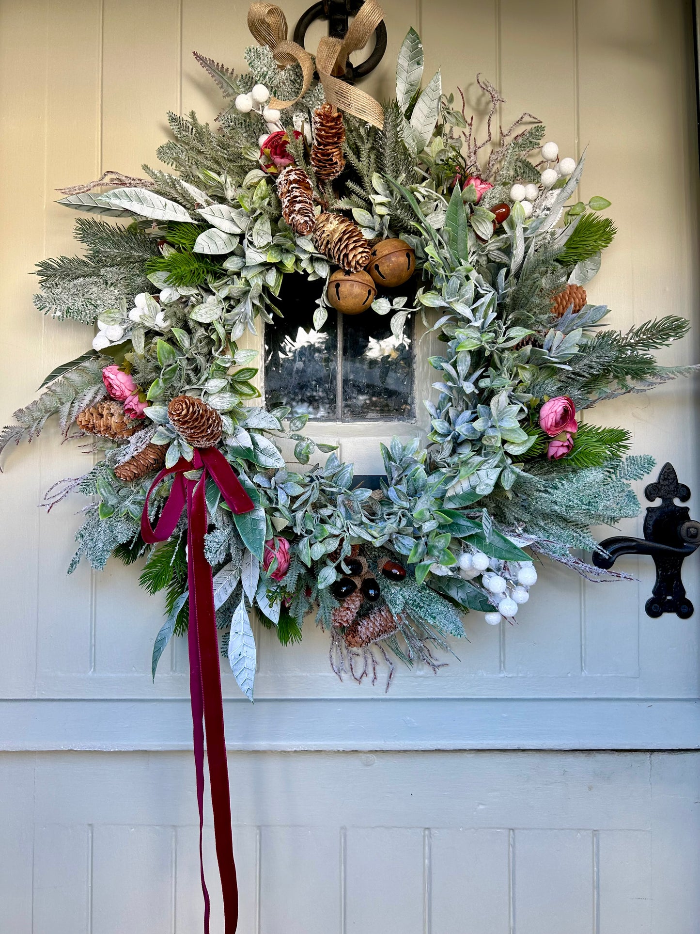 “EVELYN” winter and Christmas wreath (FREE P&P)