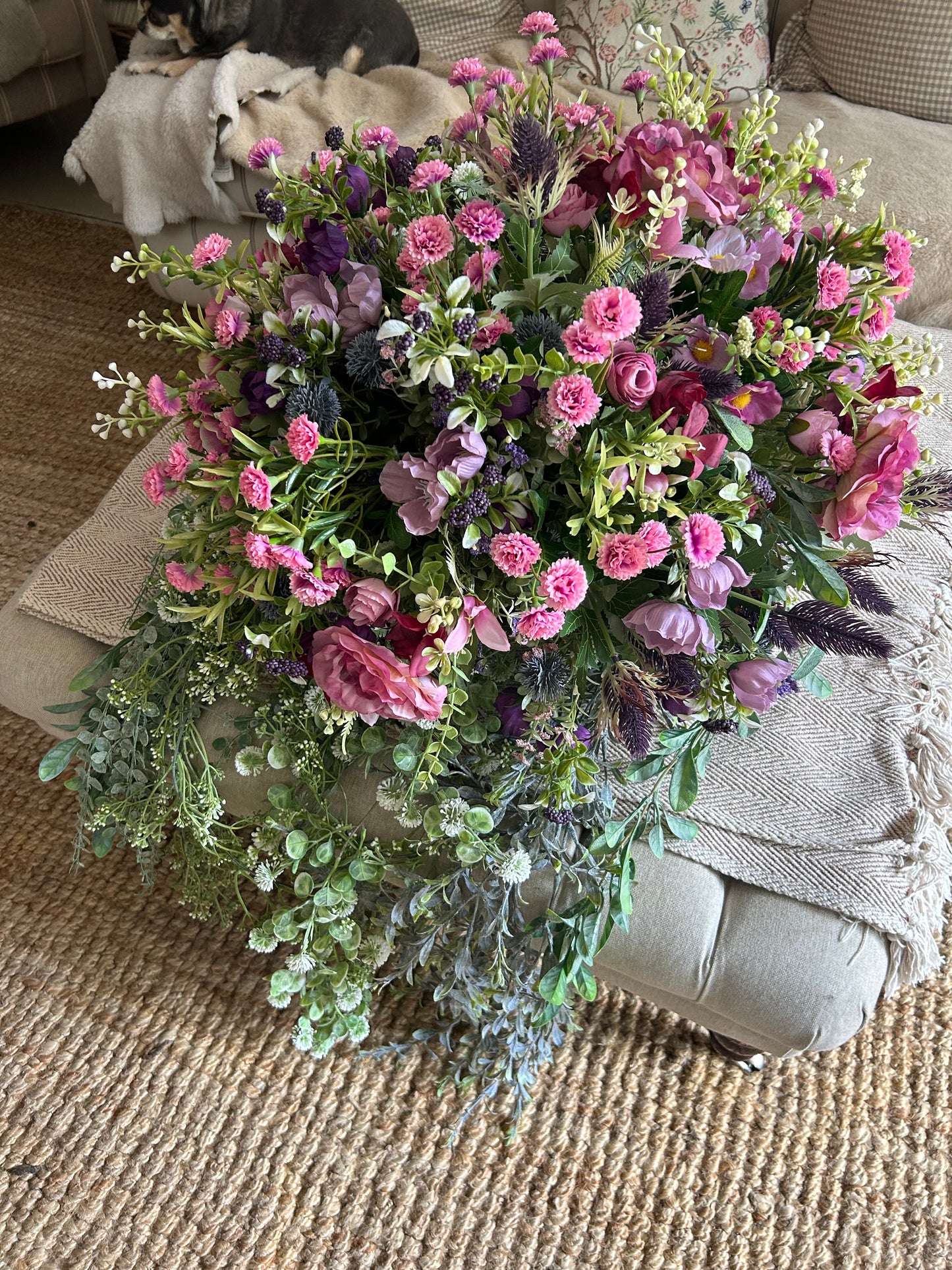 “SOPHIE” restock (Luxury artificial hanging basket FREE P&P)