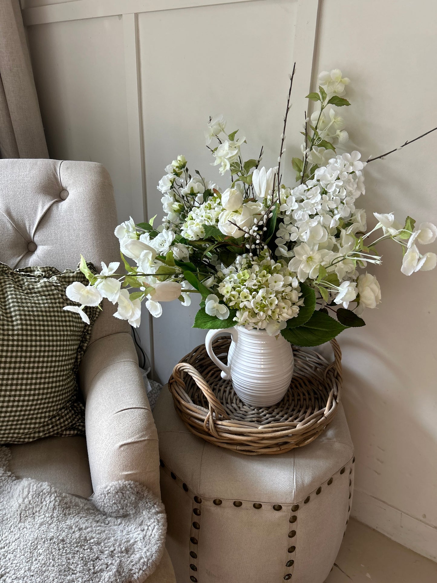 “TILLY” NEW Spring summer bouquet with jug vase & free P&P low stock