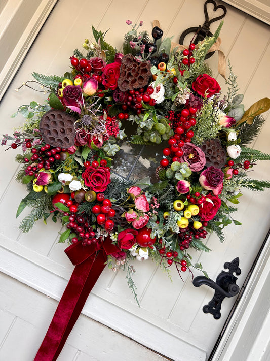 “KINGS BANQUET” Christmas wreath (FREE P&P) low stock