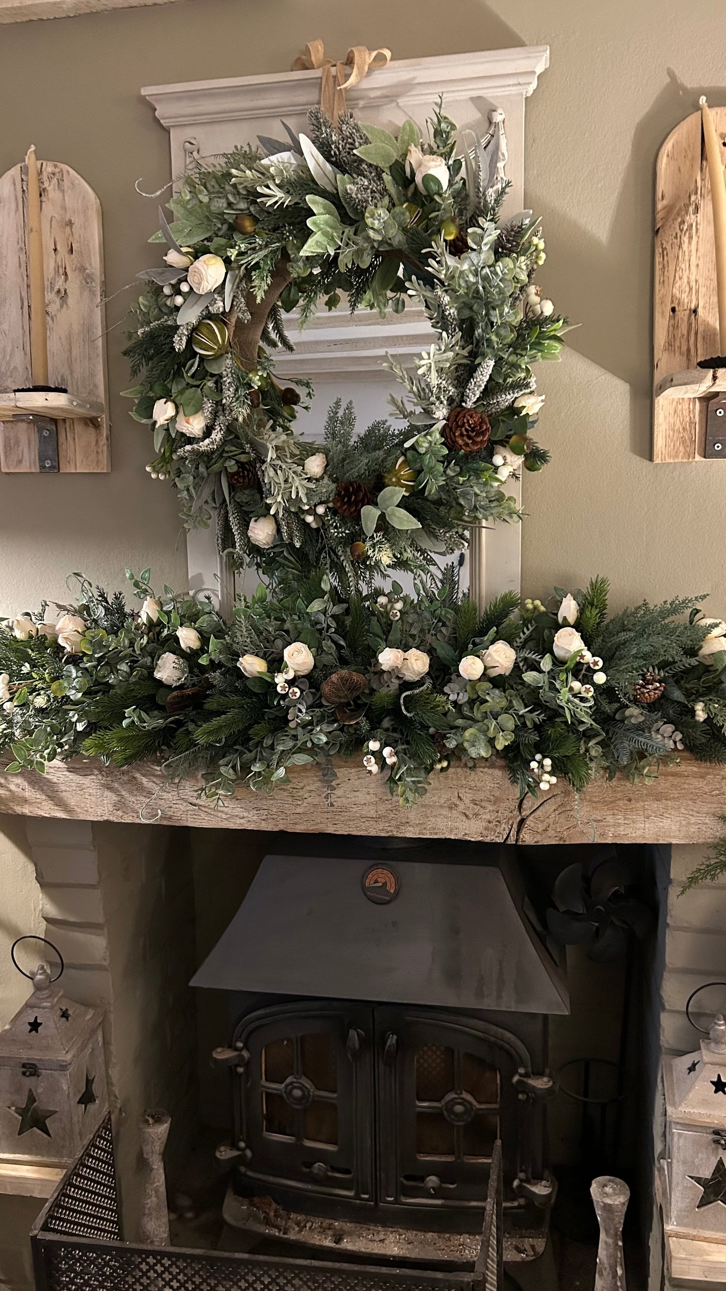 “ALICE' artificial winter faux Wreath
