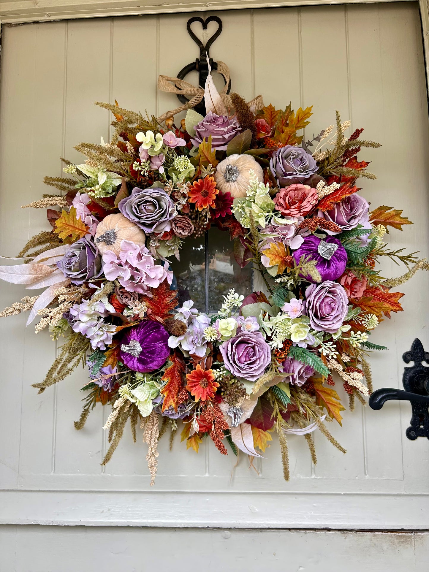 “BERYL” autumn artificial wreath (FREE P&P)