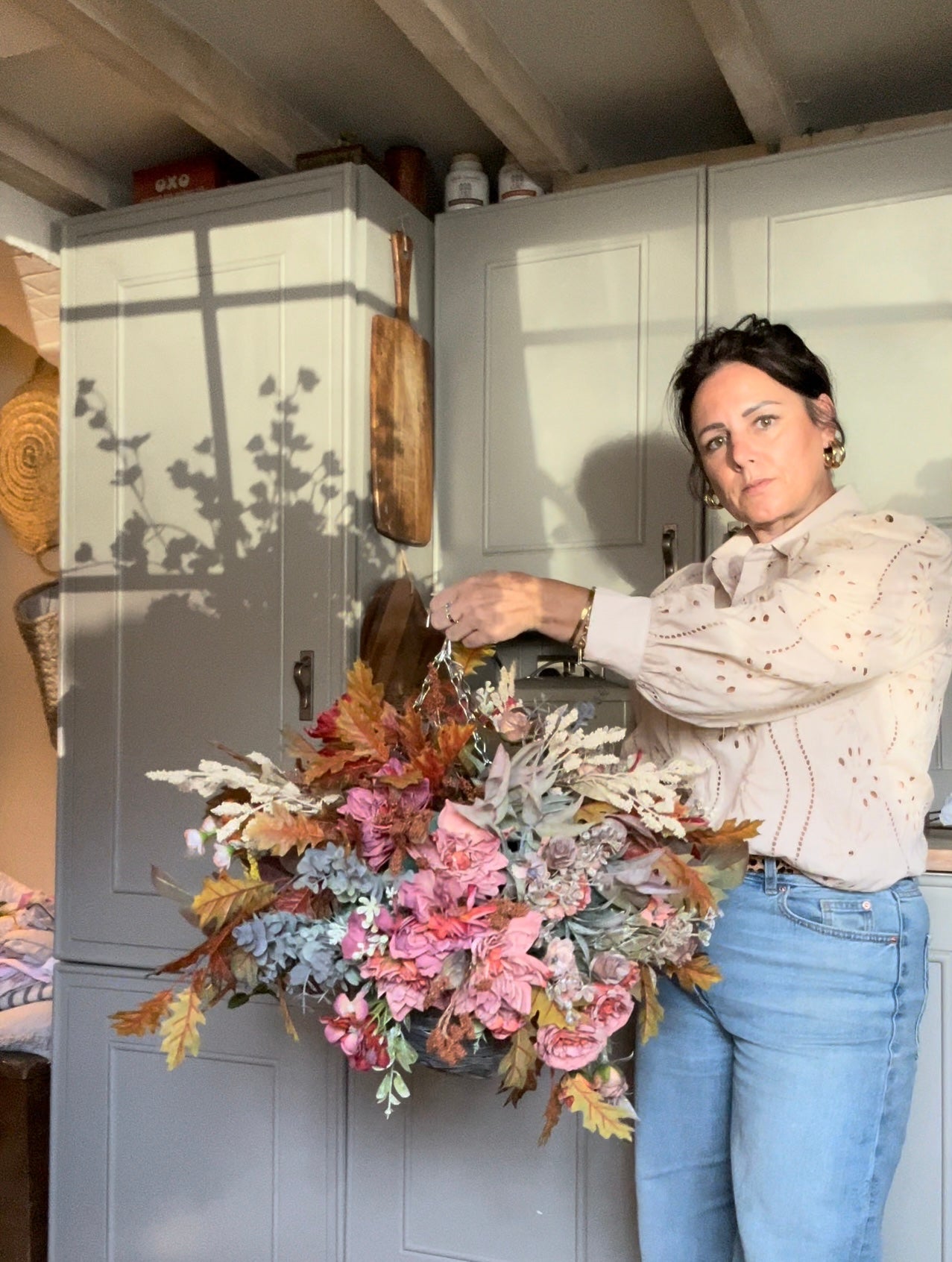 “BETTY” (autumn) hanging basket