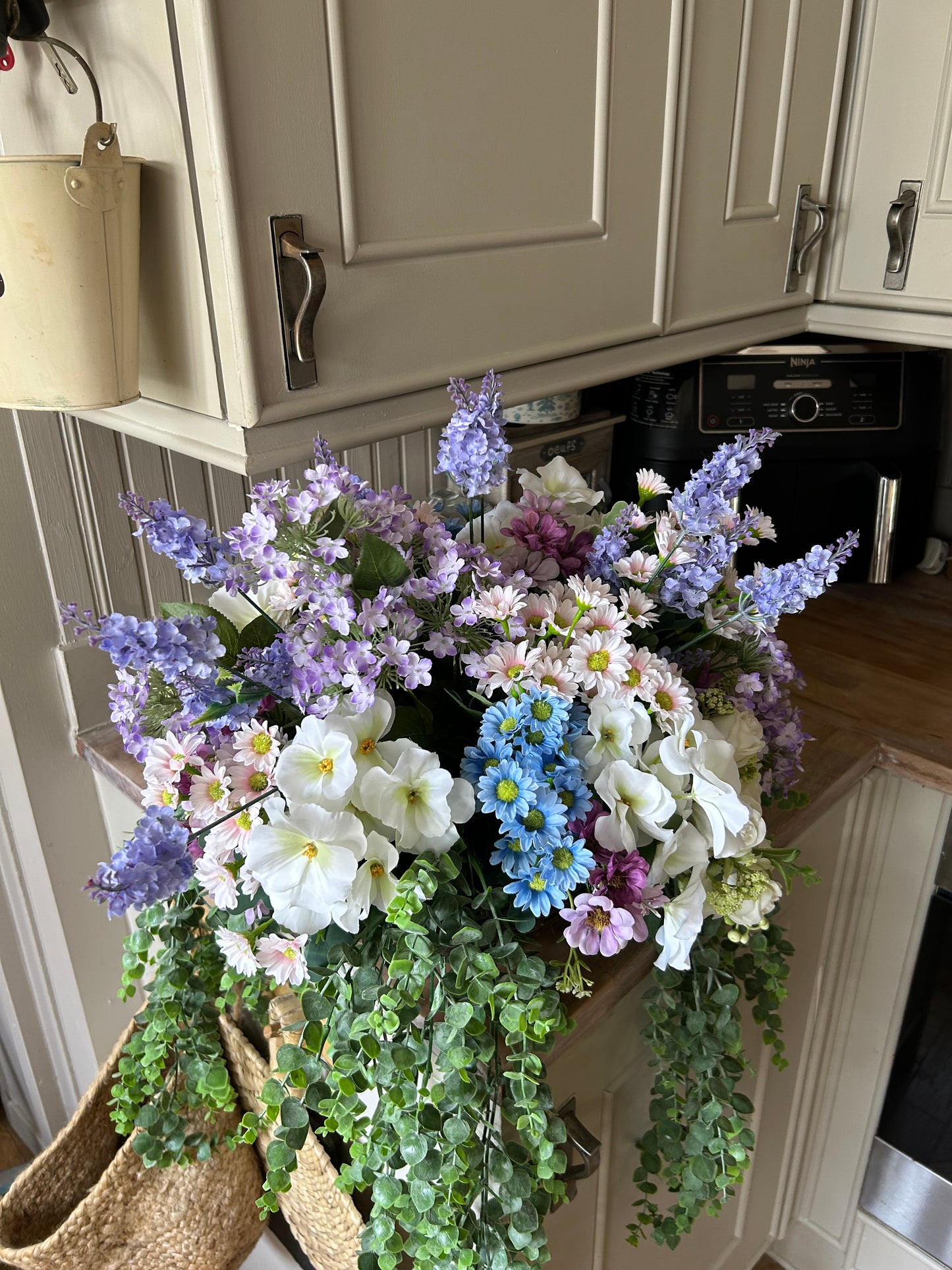 “ELLIE” Luxury artificial hanging basket (FREE P&P) low stock
