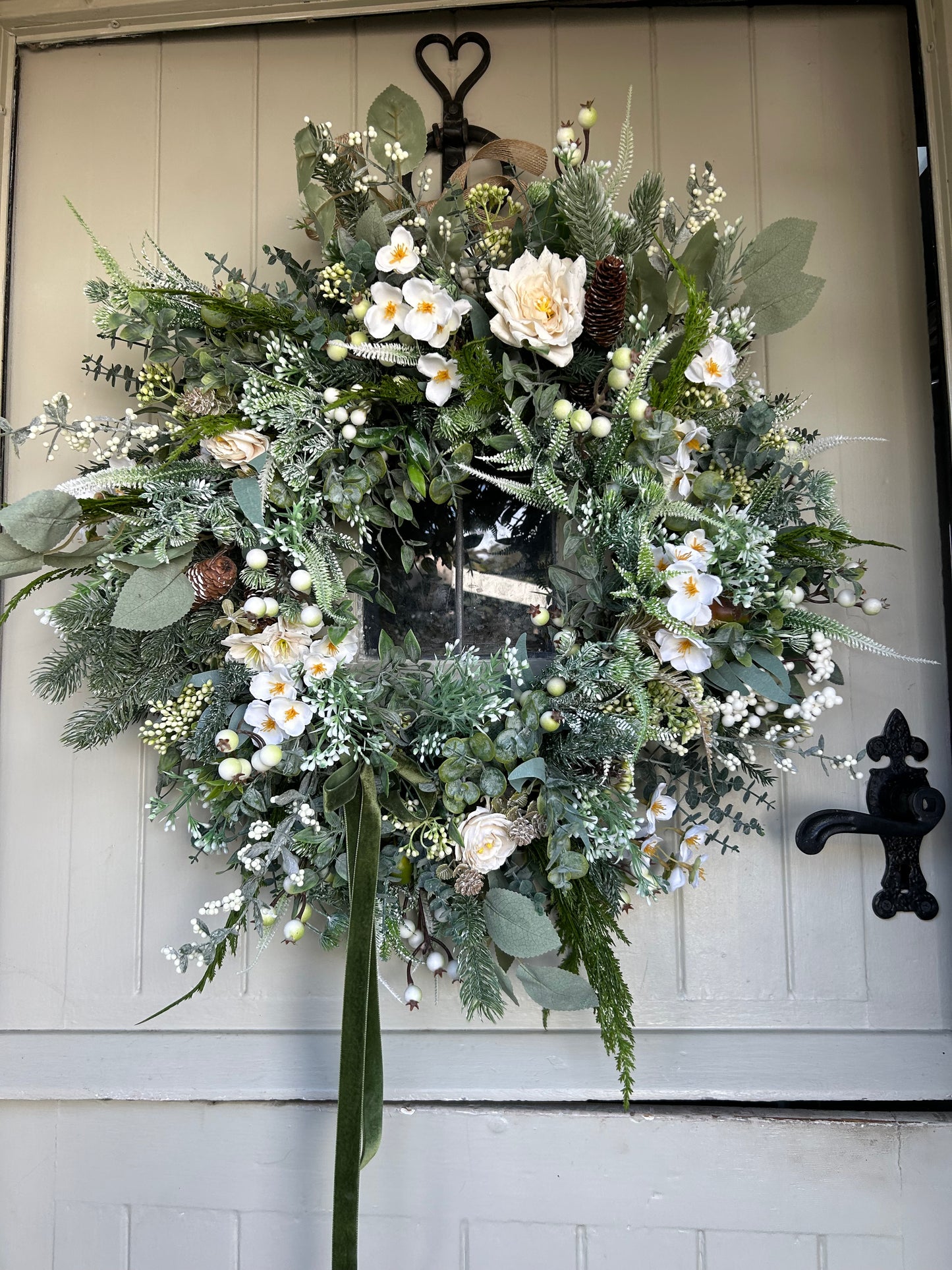 “ARABELLA” winter artificial wreath (FREE P&P)
