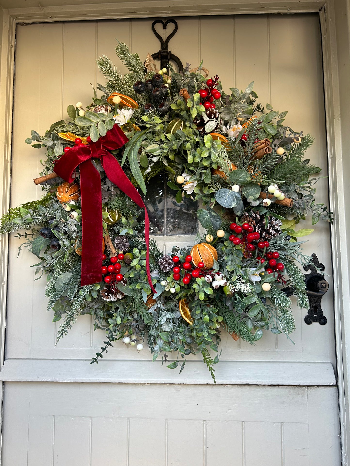 “NIAMPH” limited edition winter artificial wreath (FREE P&P)
