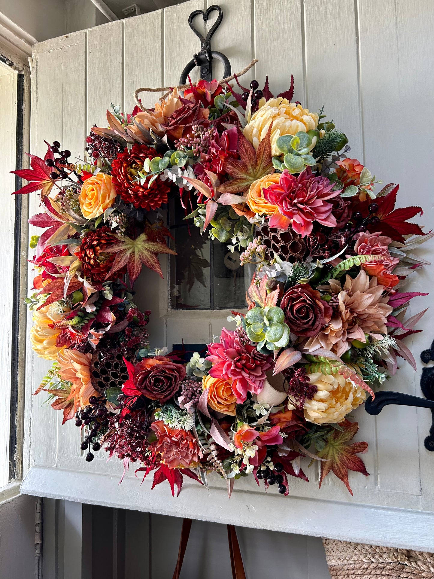 “JENNY” autumn artificial wreath (FREE P&P)