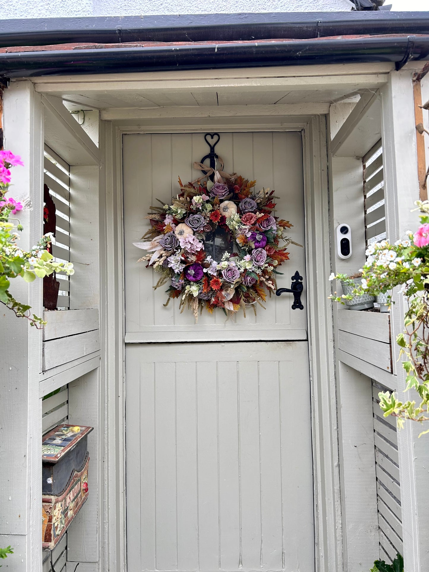 “BERYL” autumn artificial wreath (FREE P&P)