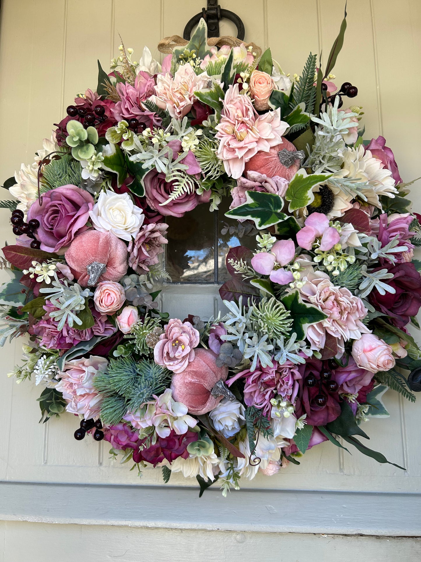 “JO” NEW autumn artificial wreath (FREE P&P)