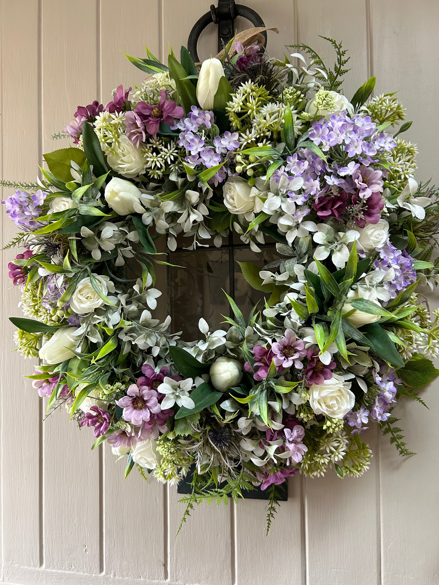 “SOPHIA” natural faux wreath (FREE P&P
