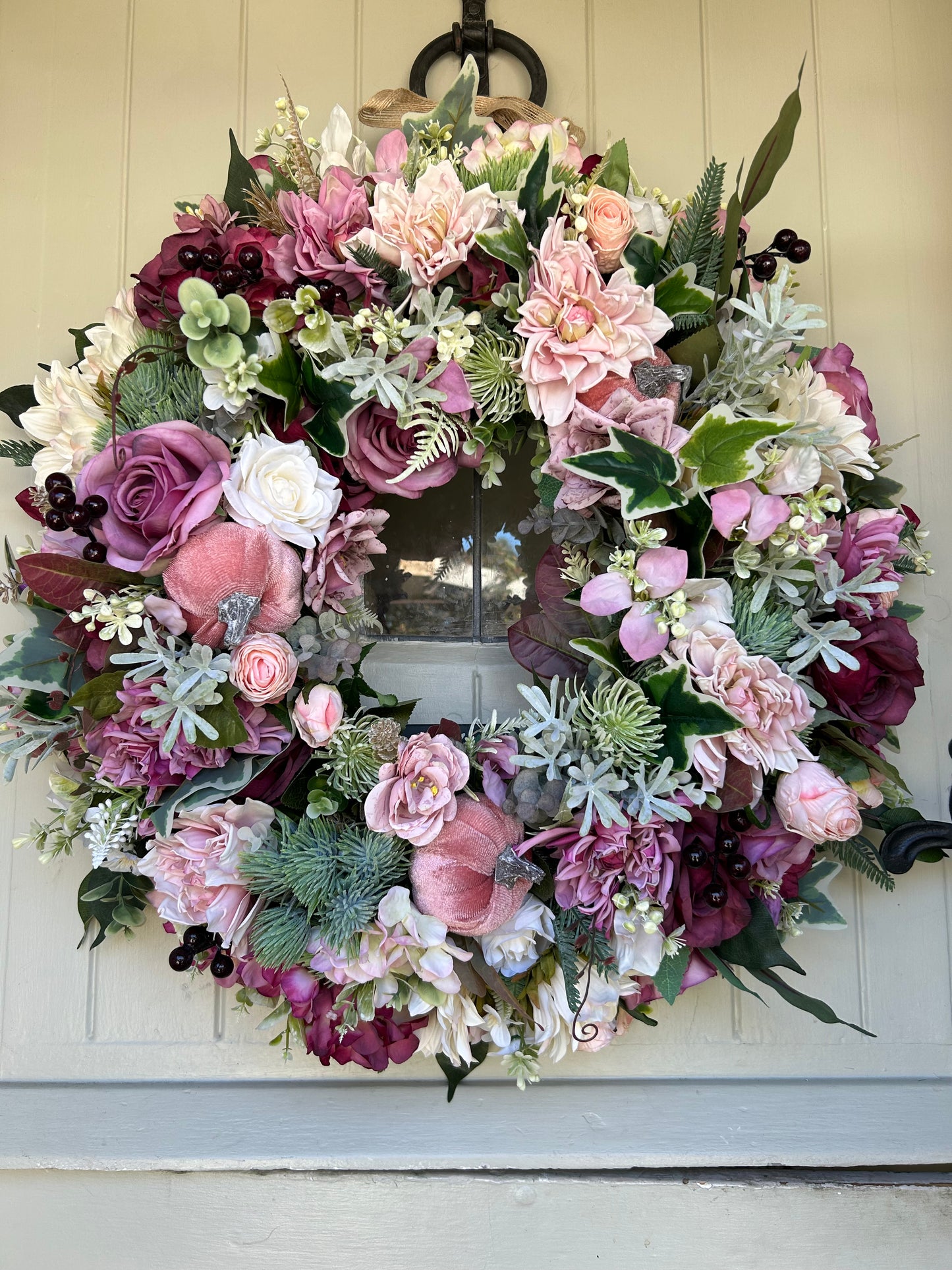 “JO” NEW autumn artificial wreath (FREE P&P)