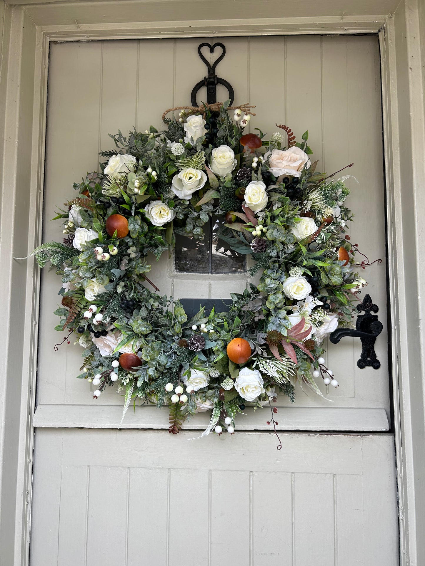 “ASHLEY” ARTIFICIAL wreath (FREE P&P)