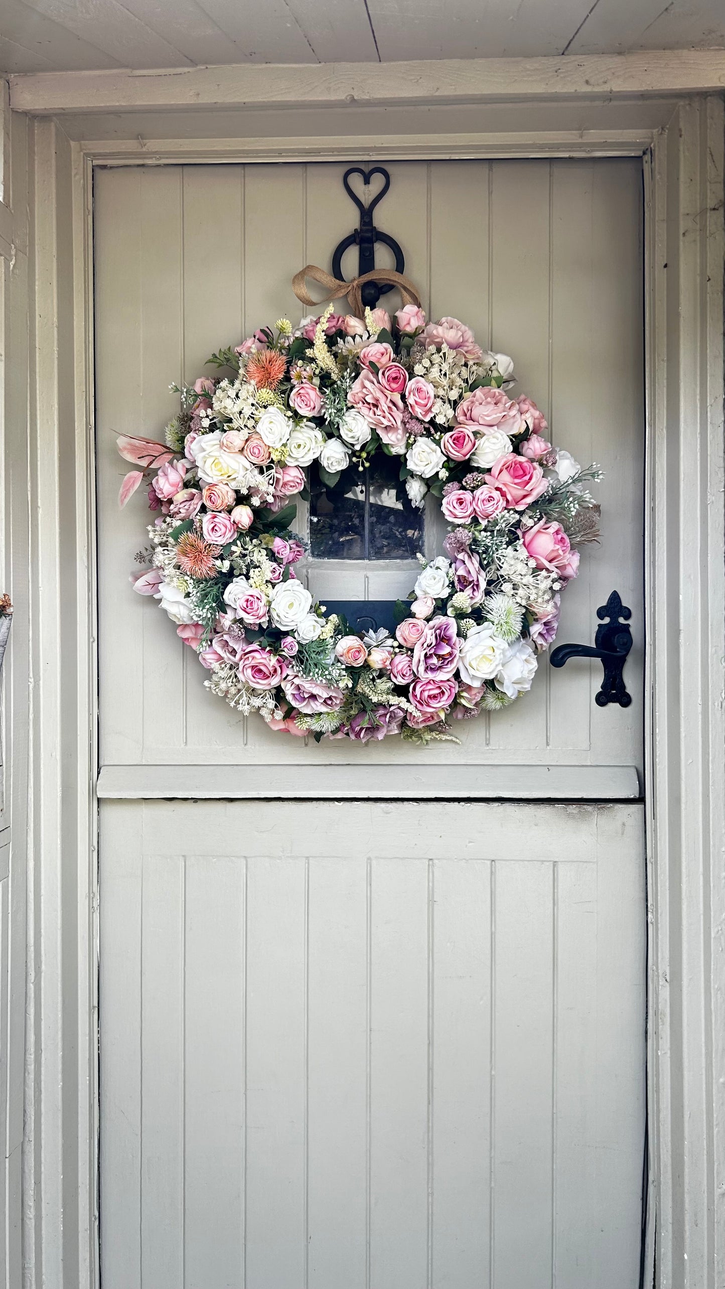 “FAIRY GARDEN” faux wreath (FREE P&P)