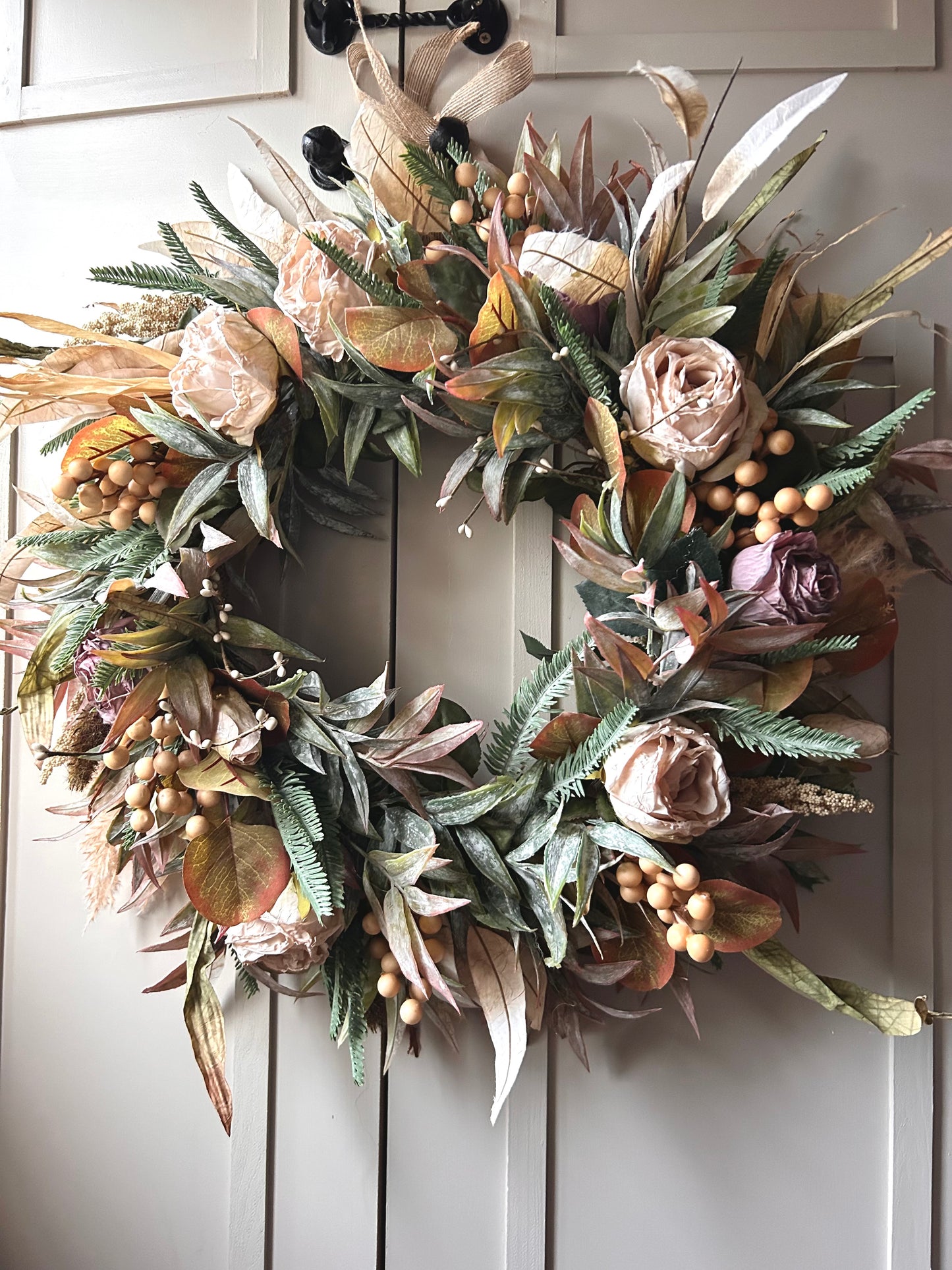 “JILLY” country faux wreath (FREE P&P)