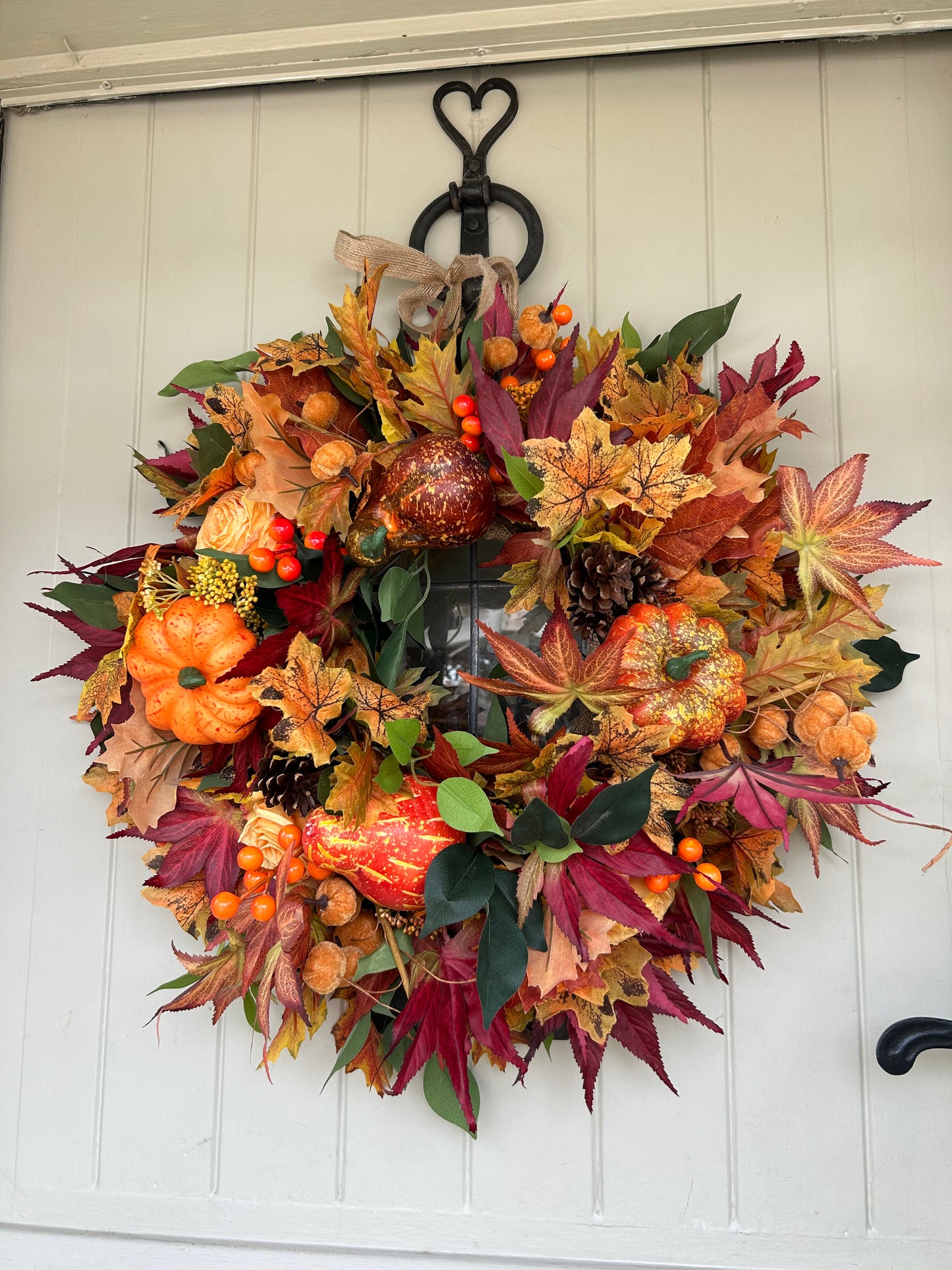 “TESSA” ready to post ARTIFICIAL wreath (FREE P&P