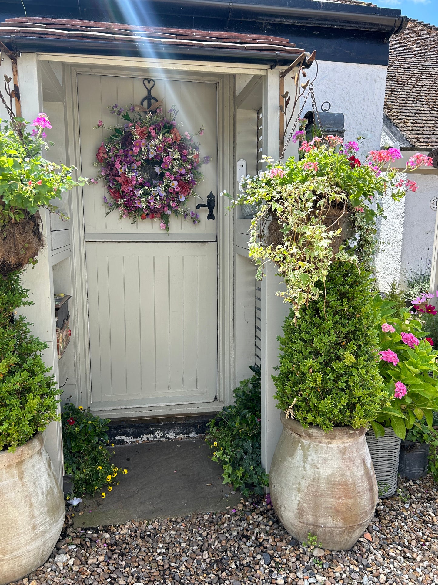 “HARTLEY” ARTIFICIAL wreath (FREE P&P