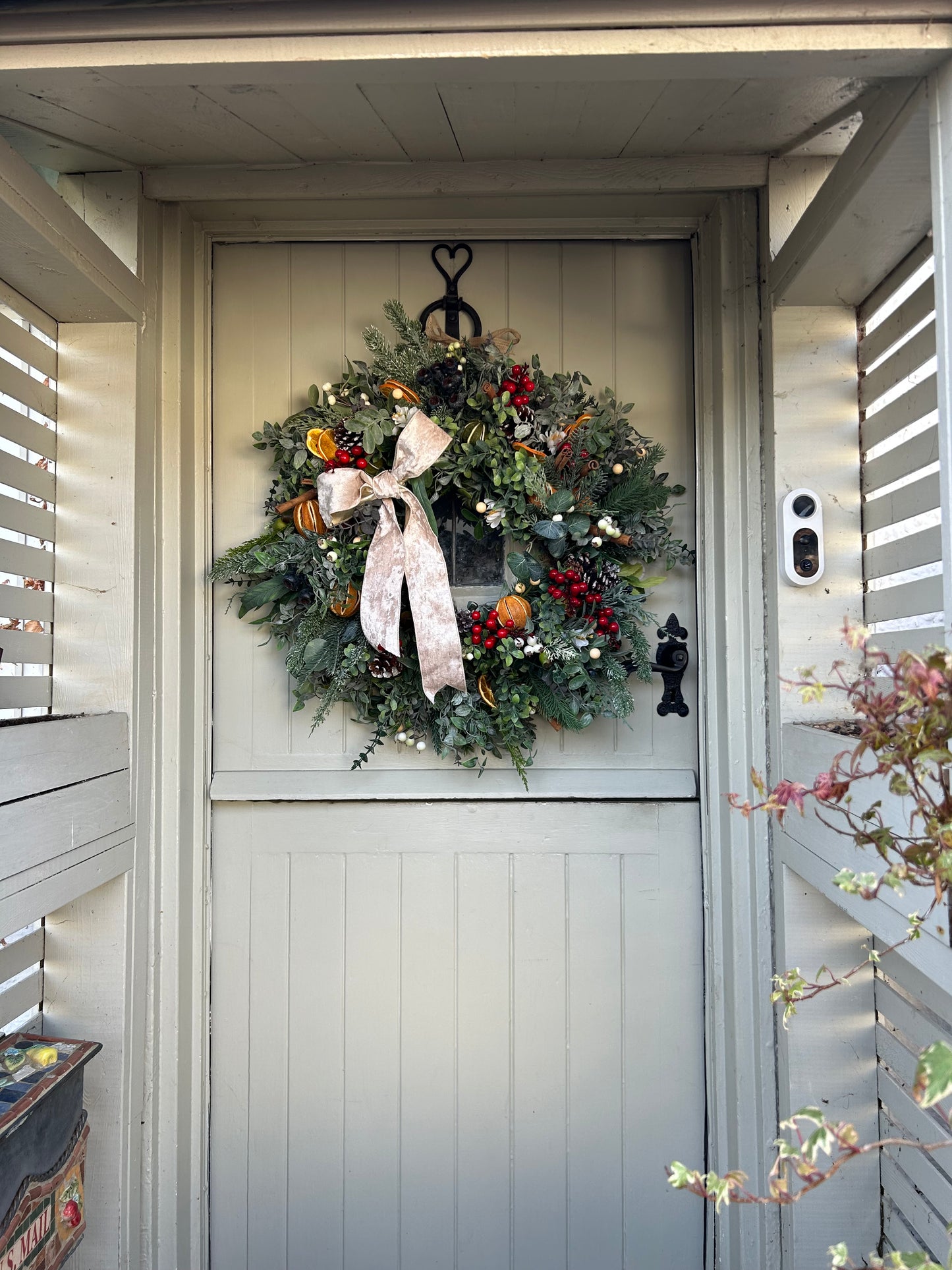 “NIAMPH” limited edition winter artificial wreath (FREE P&P)
