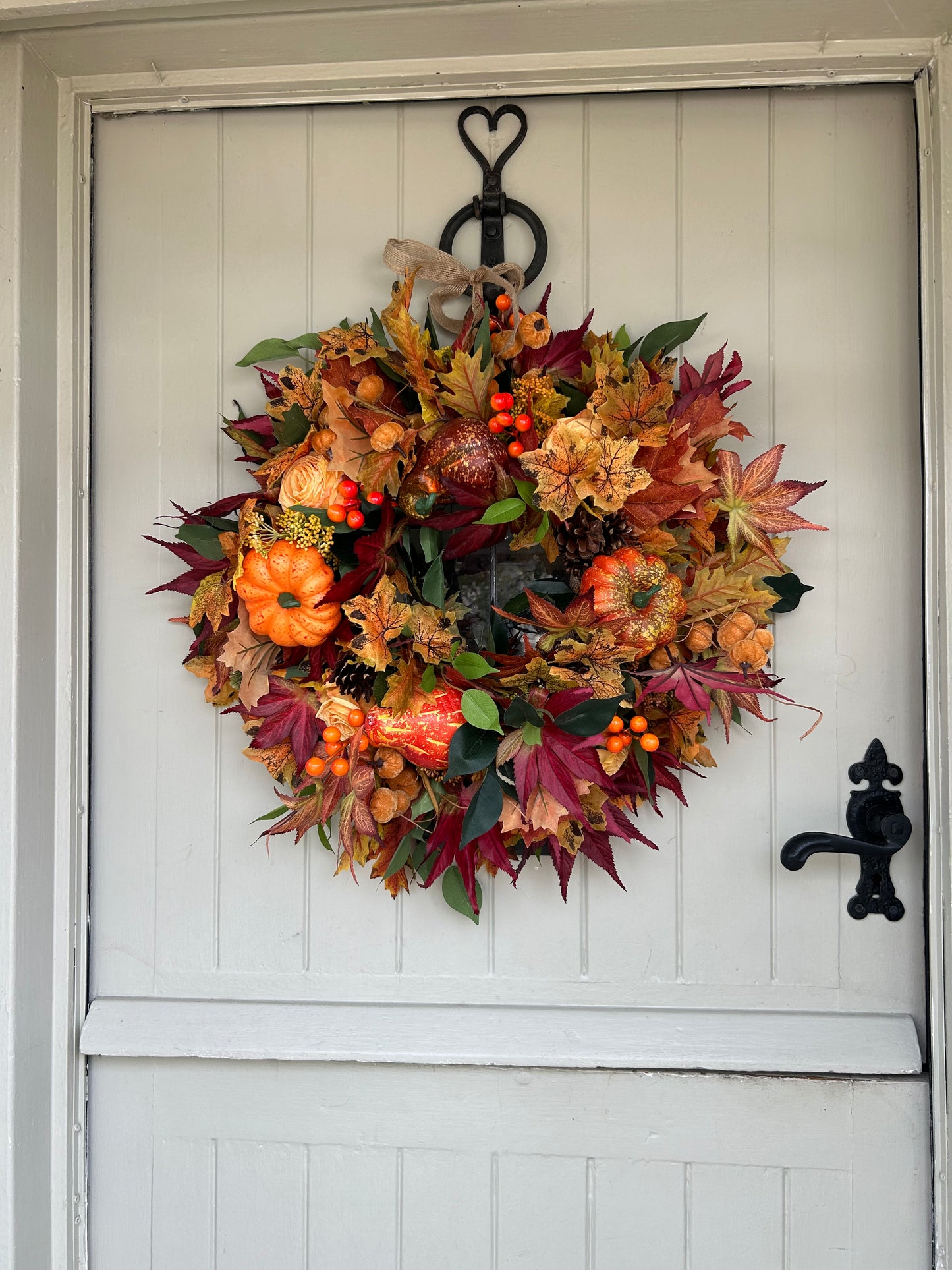 “TESSA” ready to post ARTIFICIAL wreath (FREE P&P