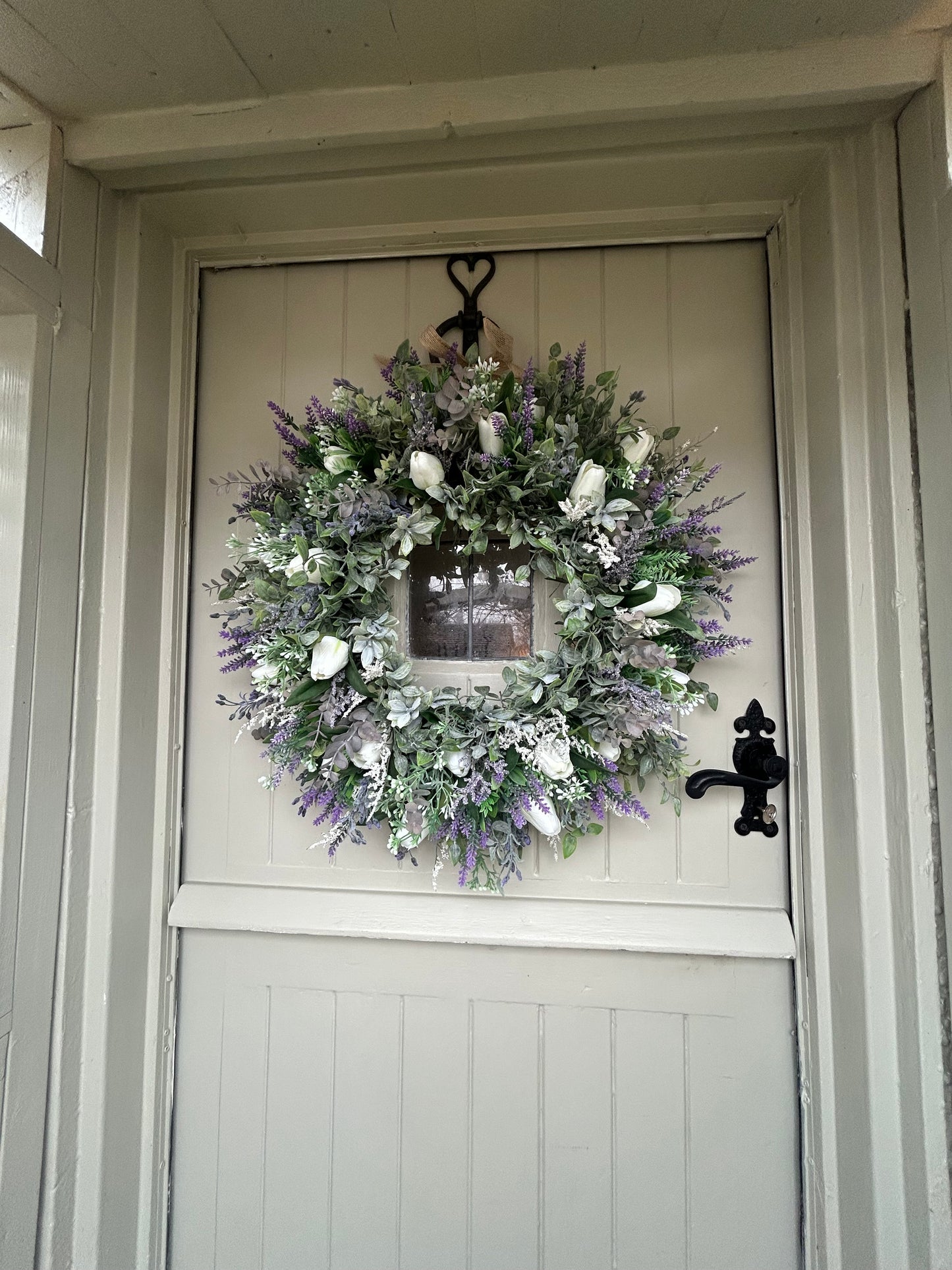 “ELLA” Spring summer faux wreath (FREE P&P