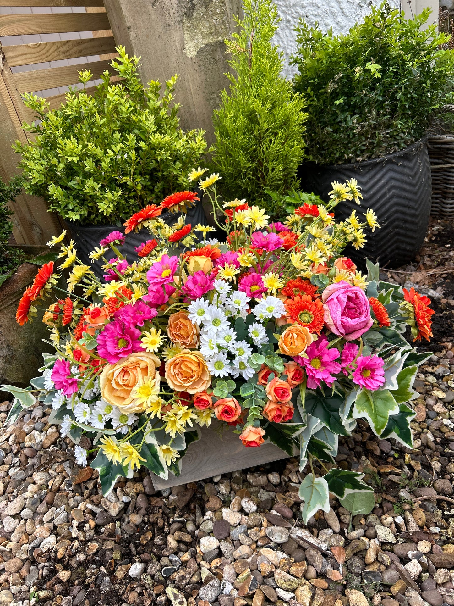 Summer rustic (TROUGH FLOWER BOX) FREE P&