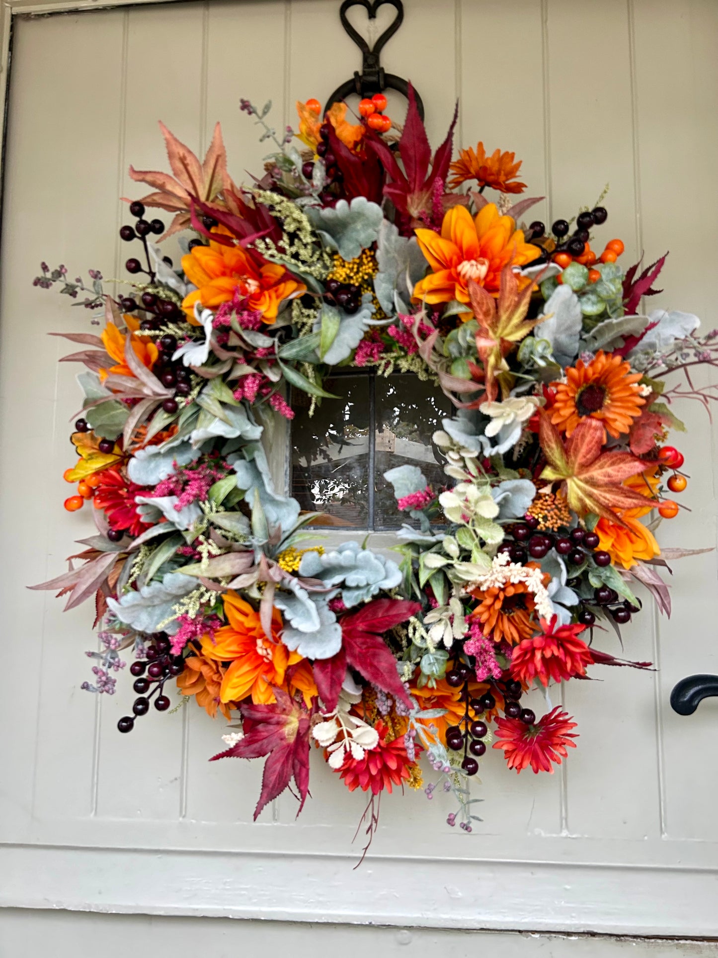 “MARLEY” ready to post ARTIFICIAL wreath (FREE P&P)