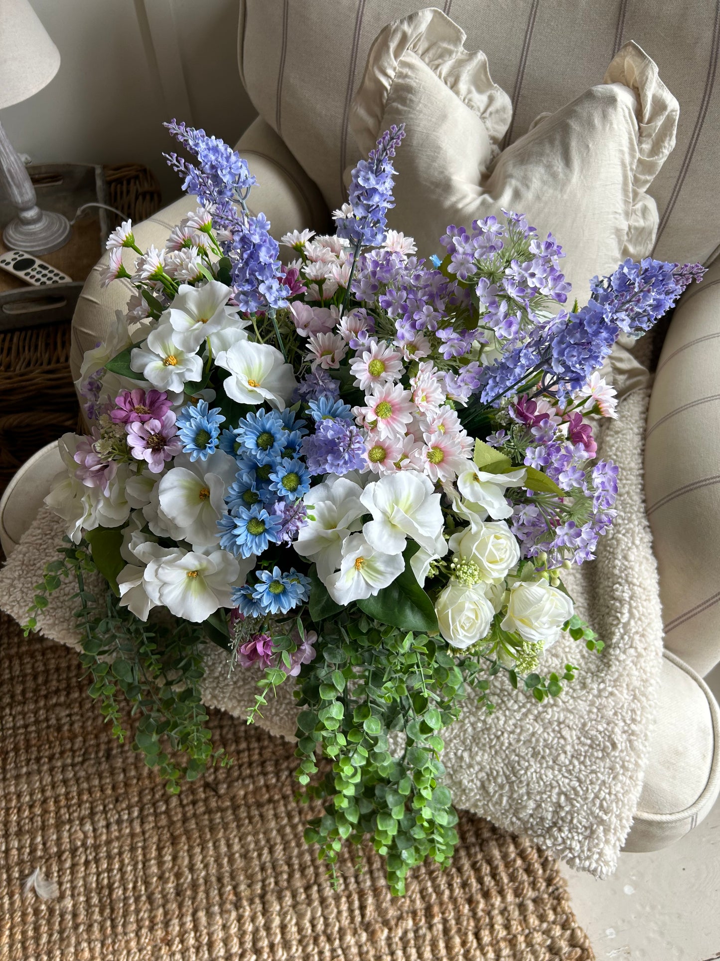 “ELLIE” Luxury artificial hanging basket (FREE P&P) low stock