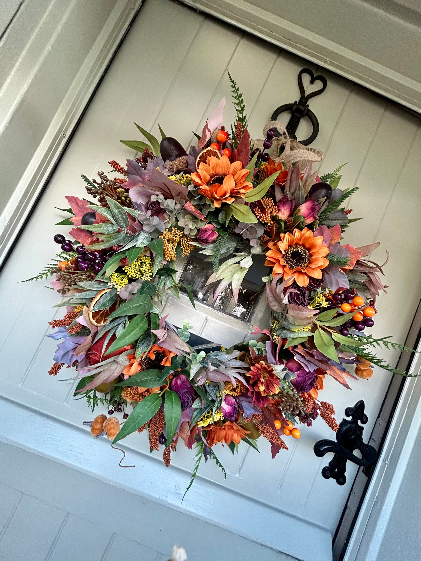 “AUTUMN FALLS” artificial wreath (FREE P&P)
