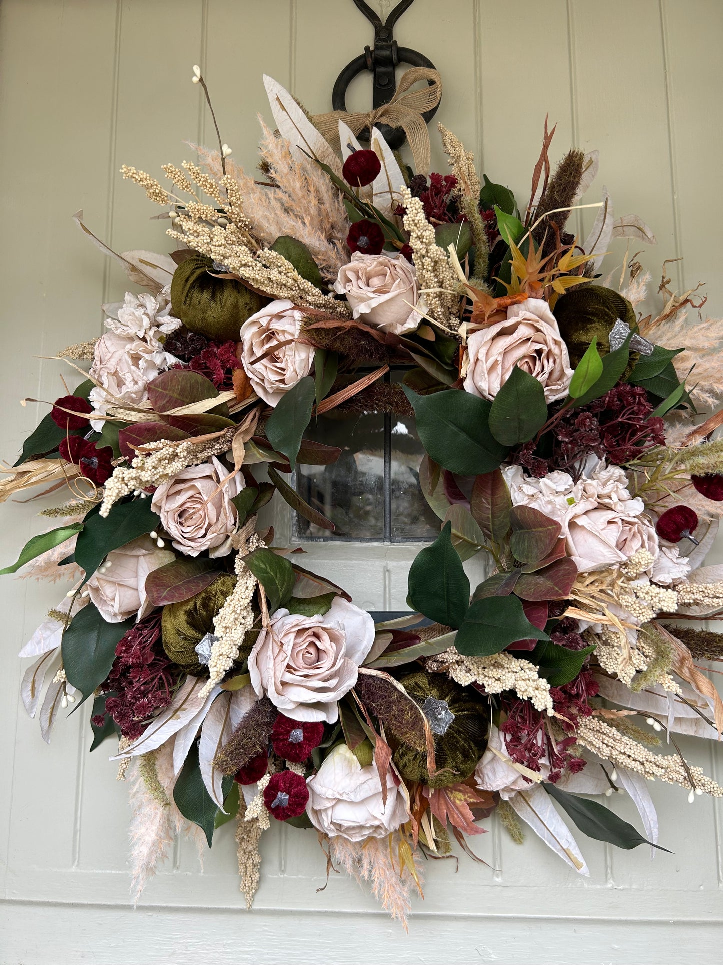 “CHERRY” autumn artificial wreath (FREE P&P)