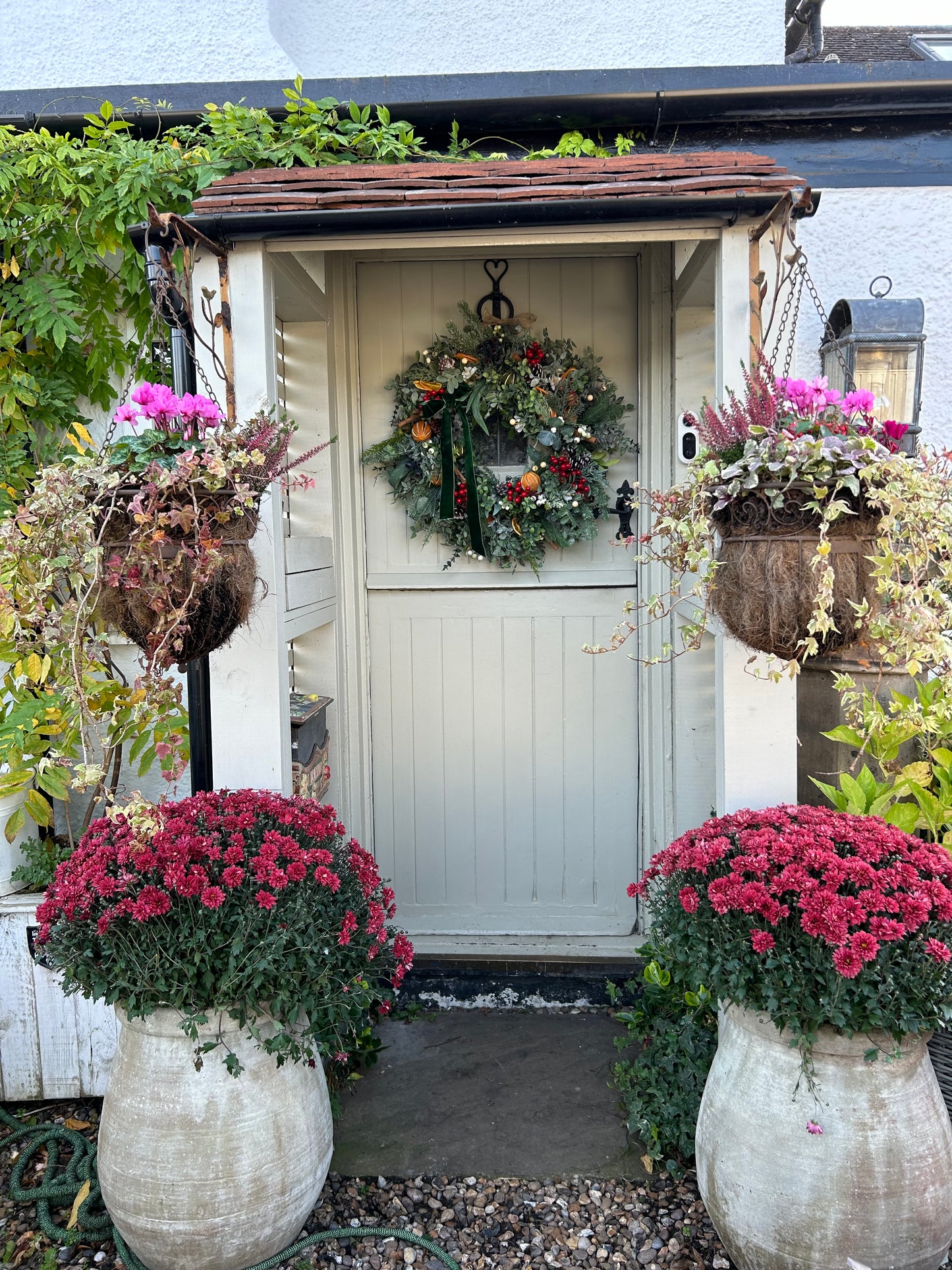 “NIAMPH” limited edition winter artificial wreath (FREE P&P)