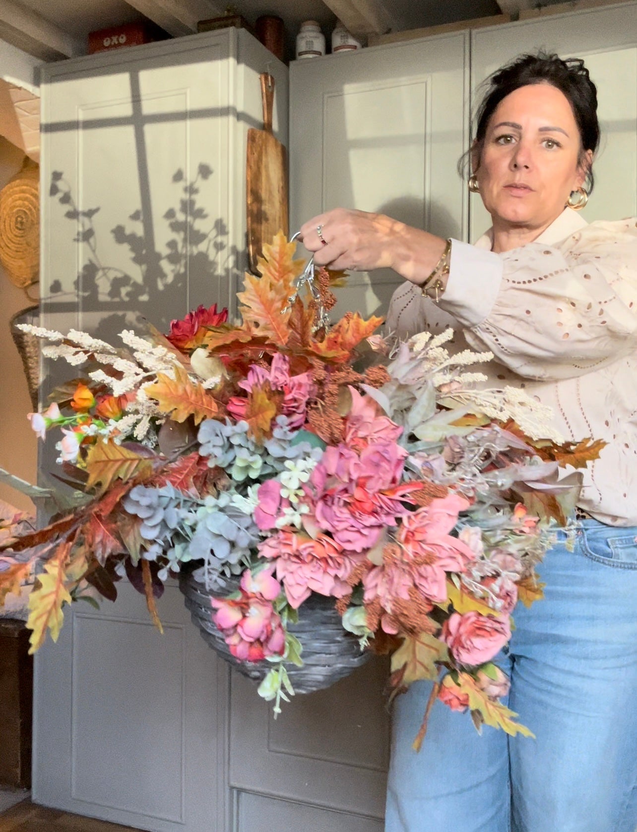 “BETTY” (autumn) hanging basket