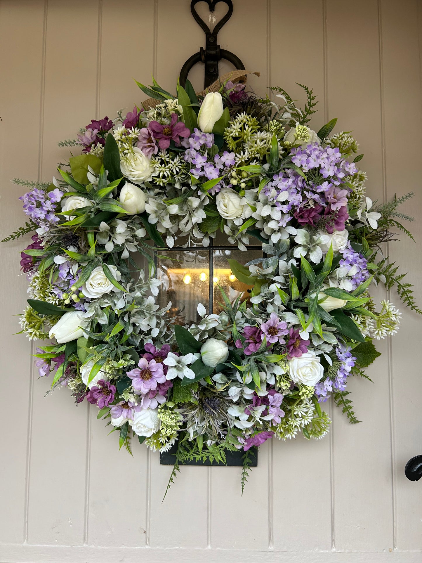“SOPHIA” natural faux wreath (FREE P&P