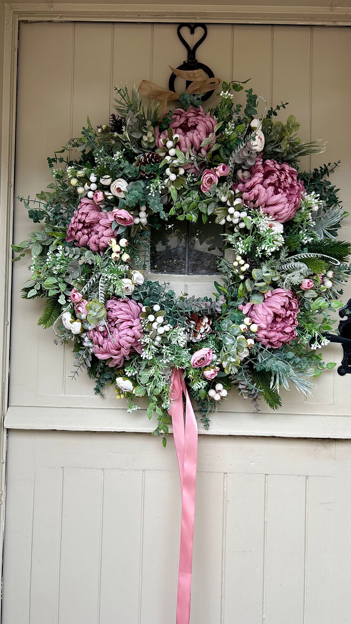 “HARMONY” winter and Christmas wreath (FREE P&P)
