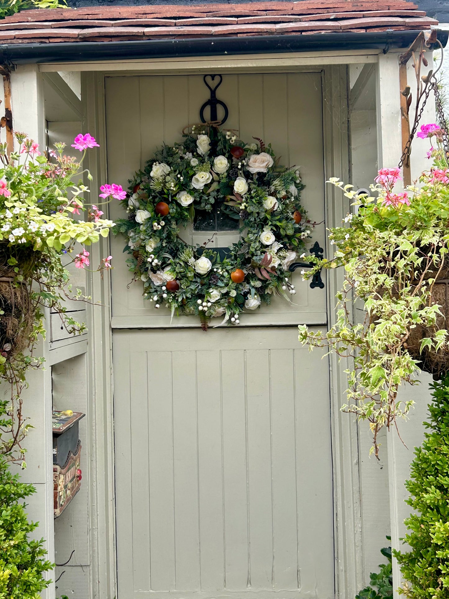 “ASHLEY” ARTIFICIAL wreath (FREE P&P)