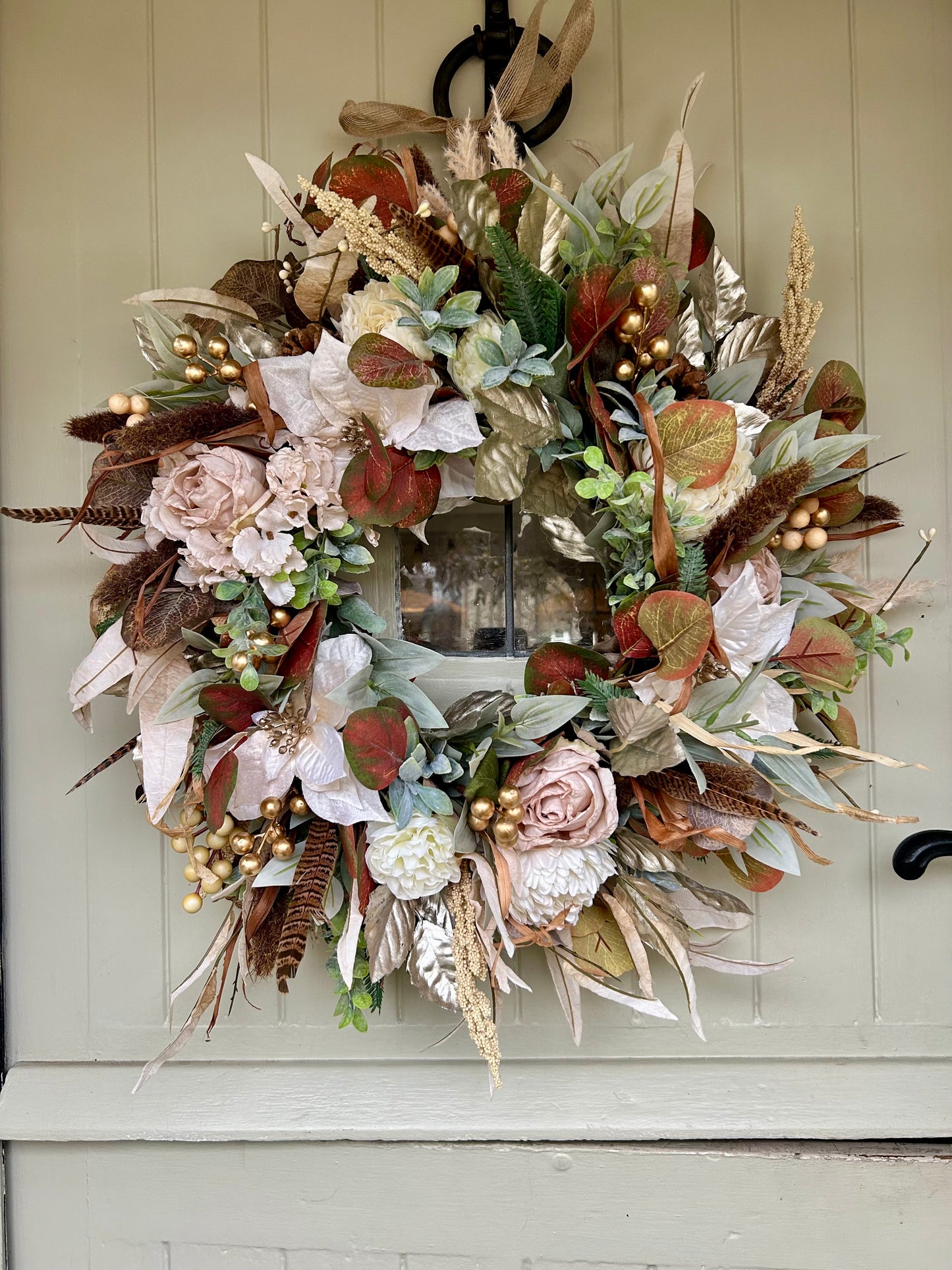 winter artificial wreath (FREE P&P)