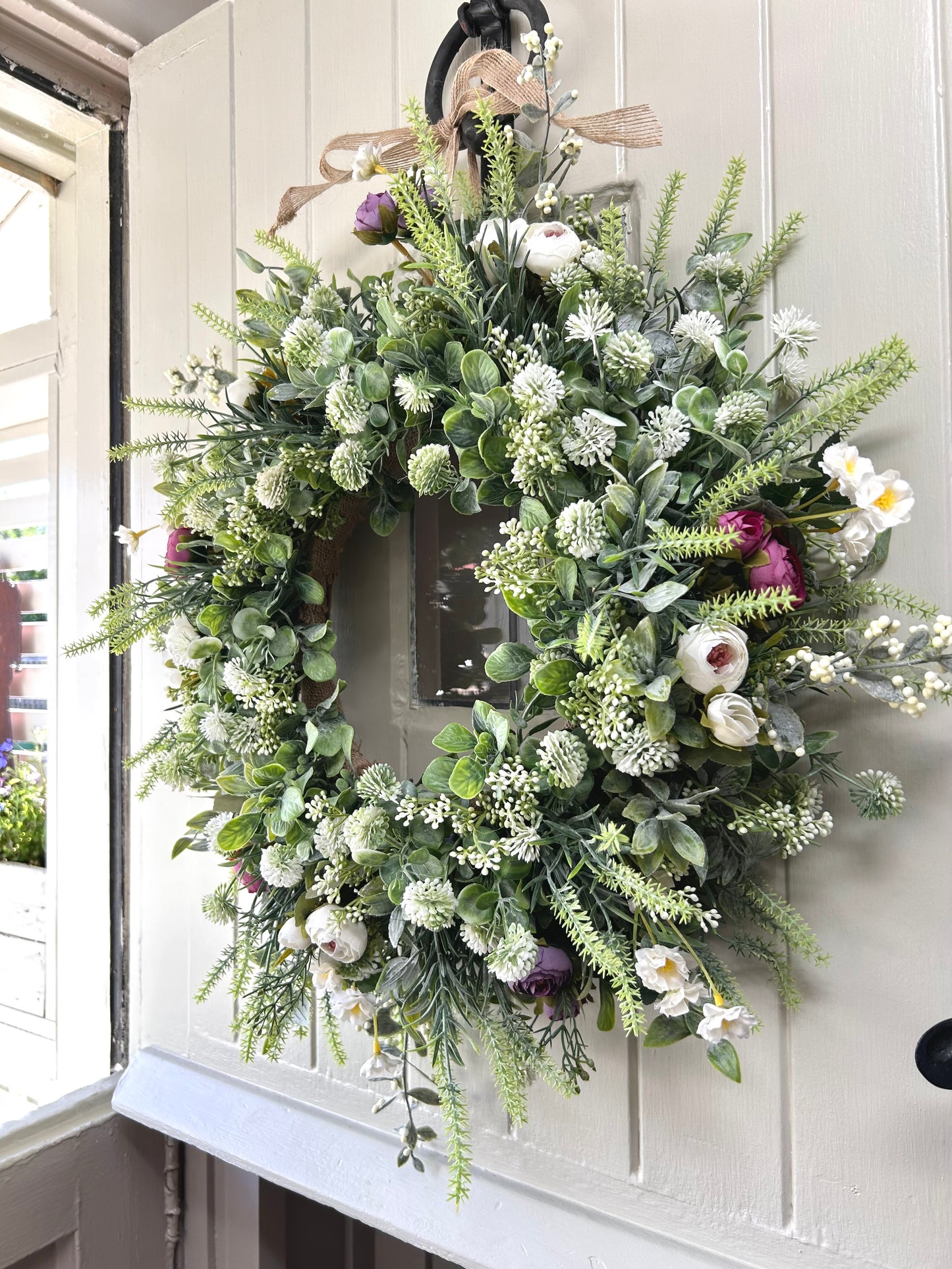 “MARGOT” spring/ summer wreath (FREE P&P)