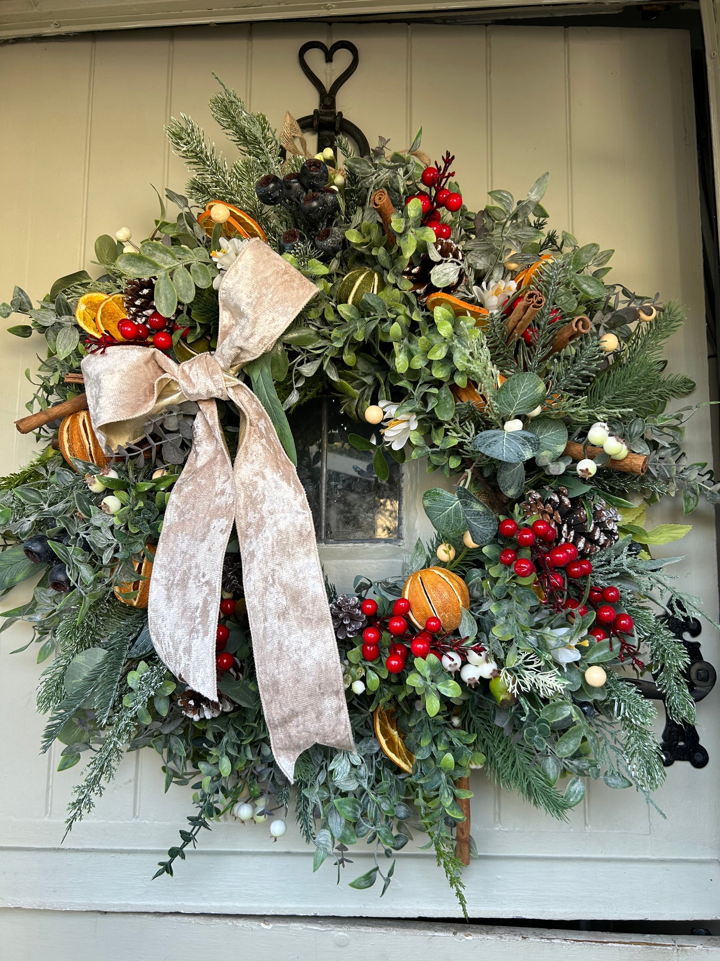 “NIAMPH” limited edition winter artificial wreath (FREE P&P)