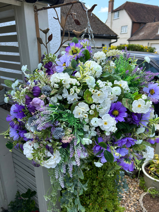 “Lauren” Luxury artificial hanging basket (FREE P&P)