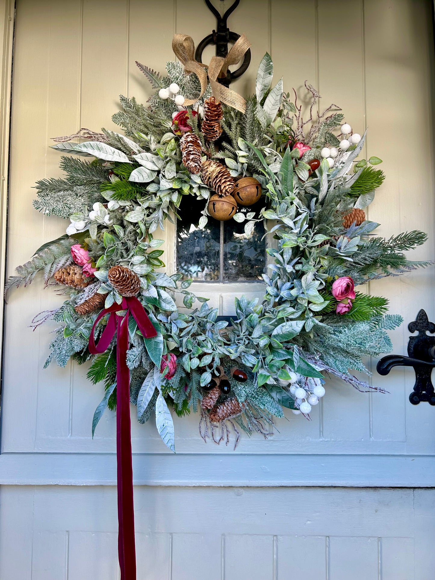 “EVELYN” winter and Christmas wreath (FREE P&P)